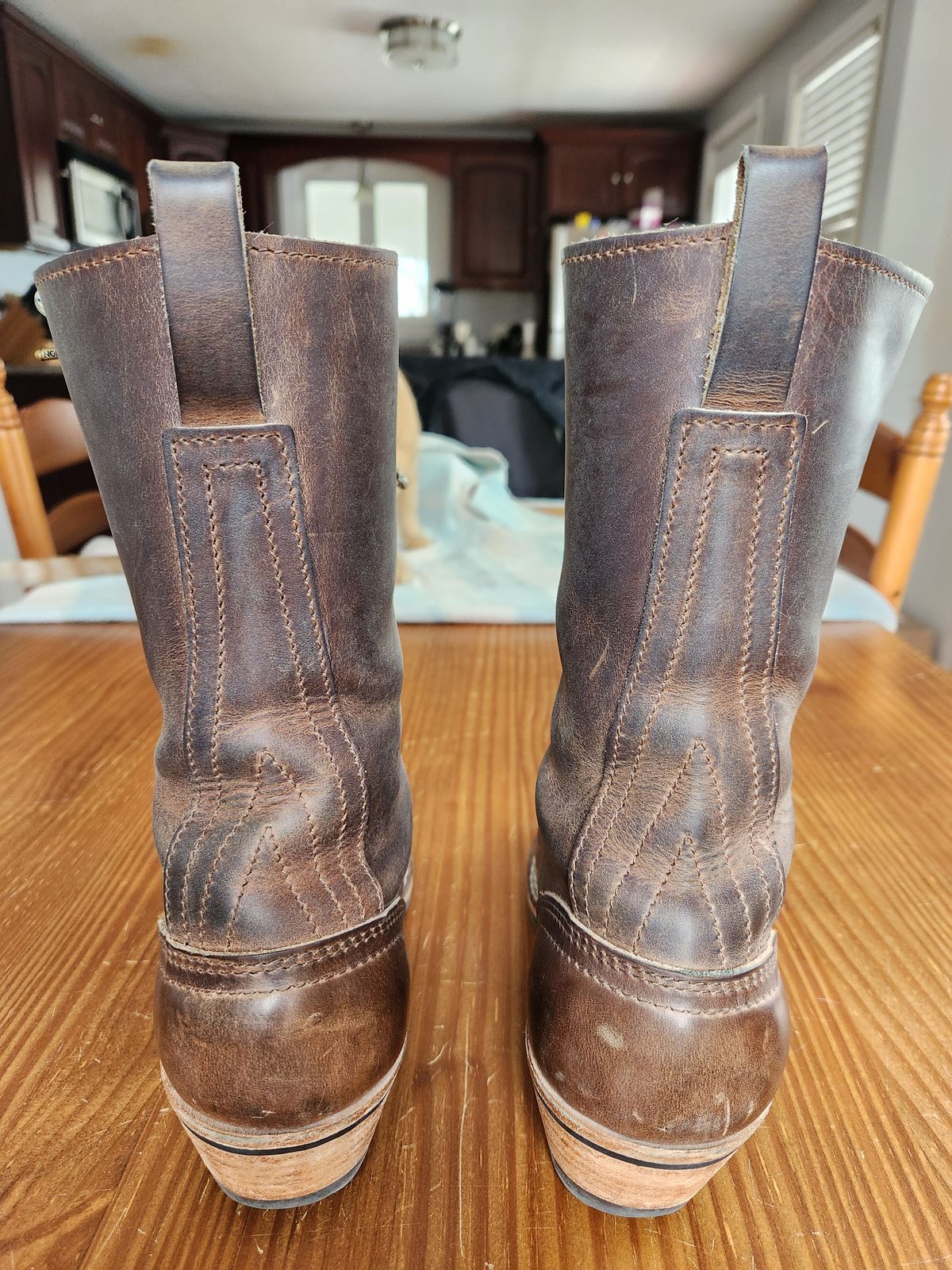 Photo by dufrau on April 1, 2026 of the Nicks Packer in Horween Predator Natural.