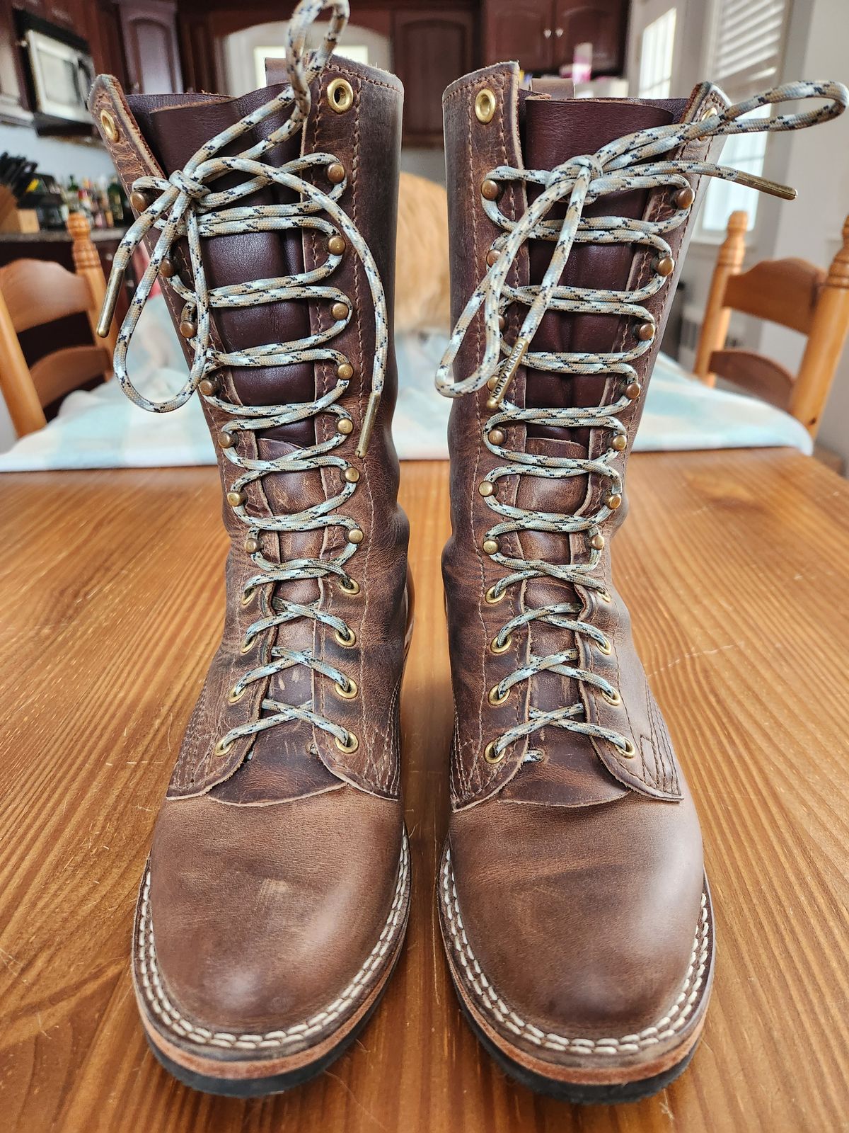 Photo by dufrau on April 1, 2026 of the Nicks Packer in Horween Predator Natural.