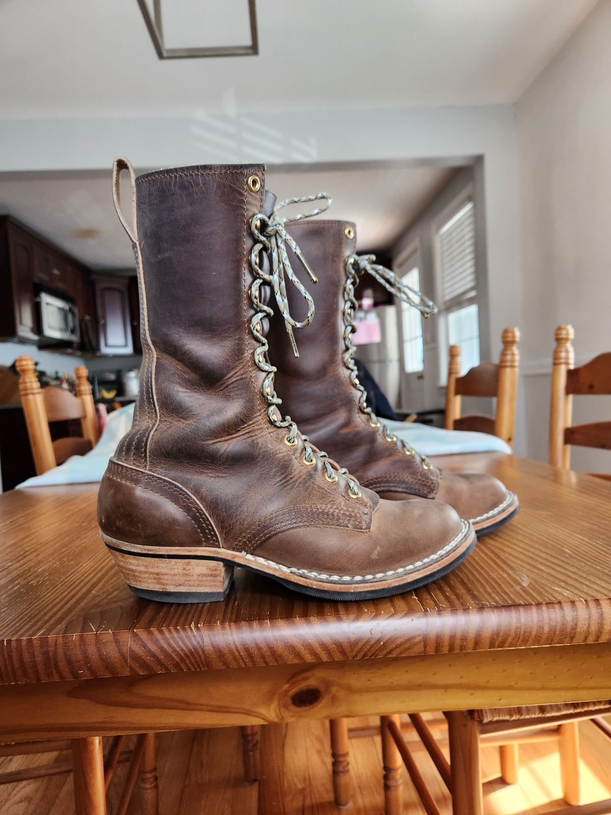 Photo by dufrau on April 1, 2026 of the Nicks Packer in Horween Predator Natural.