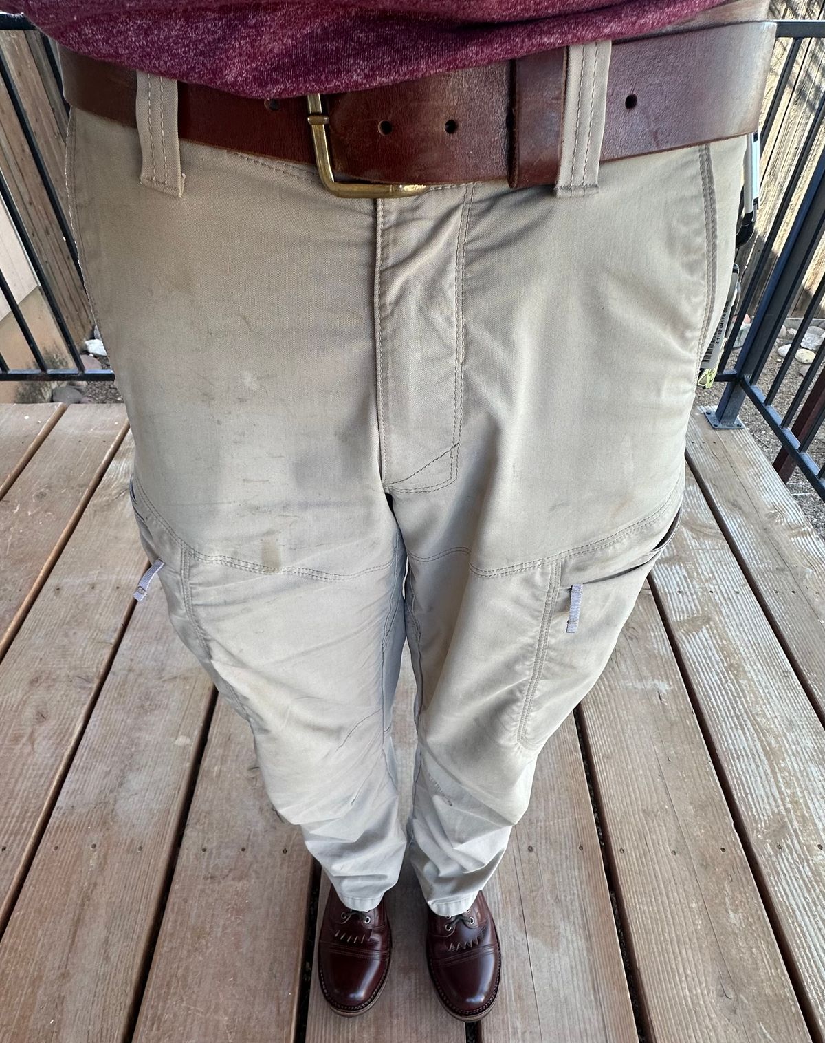 Photo by AndrewsBoots on October 24, 2025 of the Homestead Brand Essential Leather Belt No. 1508 in Distressed Brown Full Grain USA Tanned Latigo.