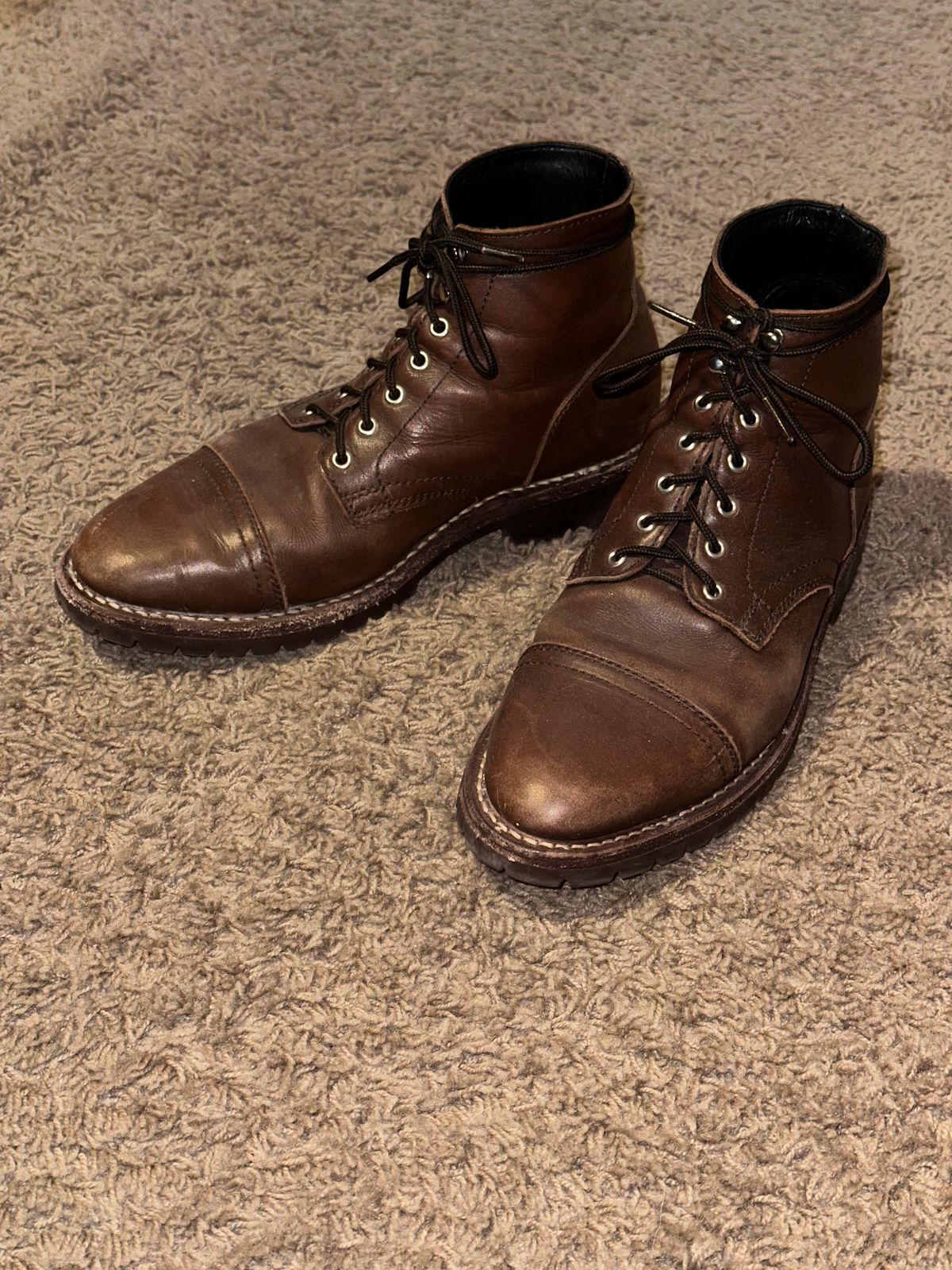 Photo by AndrewsBoots on July 13, 2025 of the Thursday Captain in Whiskey Rugged & Resilient.