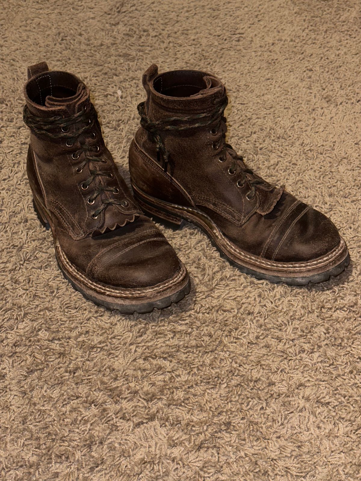 Photo by andpa822 on July 10, 2025 of the White's Custom Model in Horween Cinnamon Waxed Flesh.