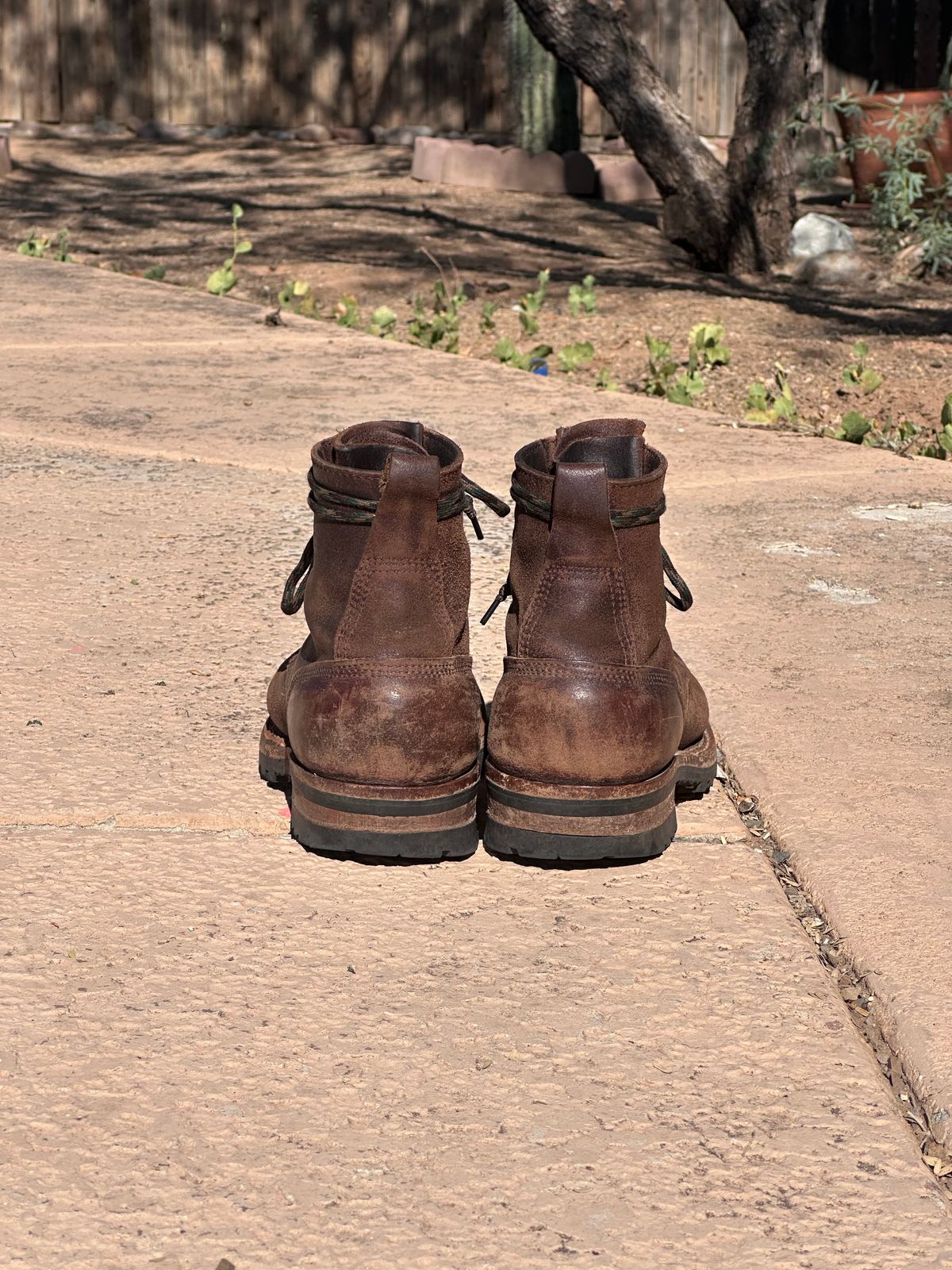 Photo by AndrewsBoots on October 3, 2025 of the White's Custom Model in Horween Cinnamon Waxed Flesh.