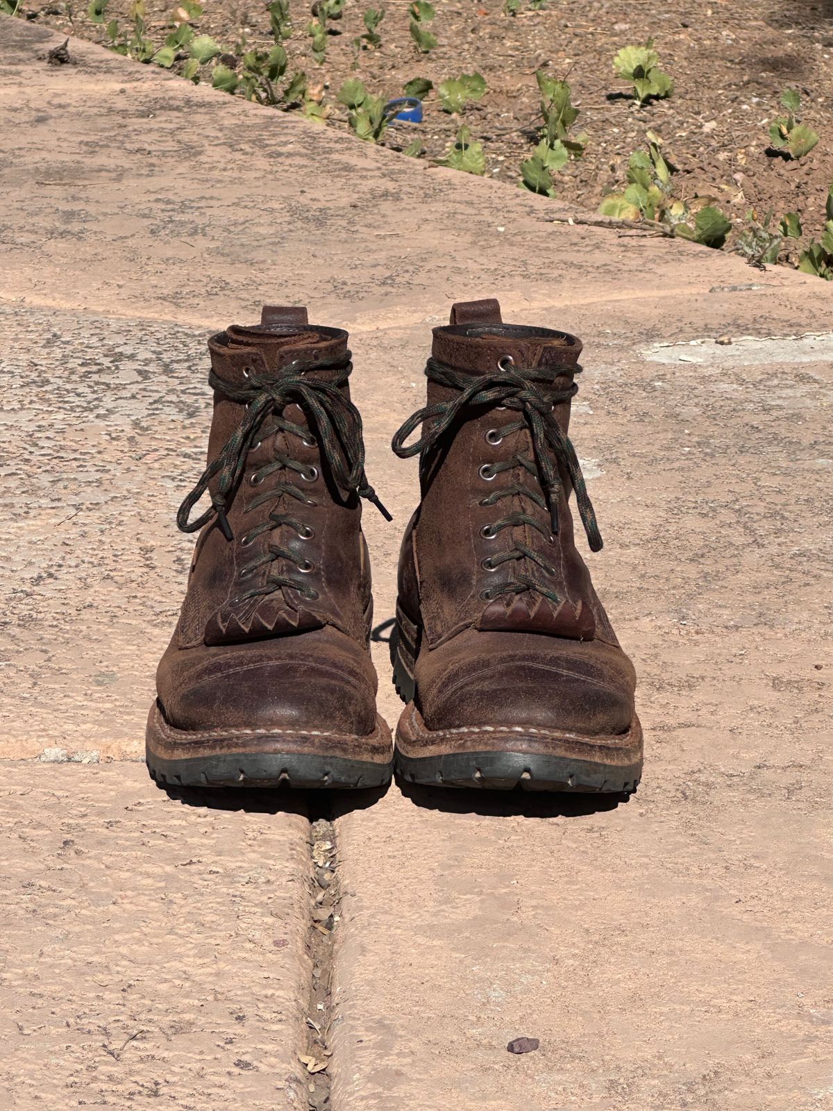 Photo by AndrewsBoots on October 3, 2025 of the White's Custom Model in Horween Cinnamon Waxed Flesh.