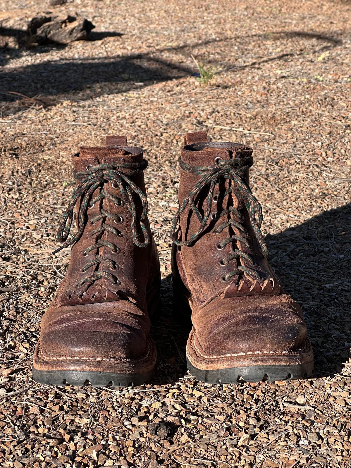 Photo by AndrewsBoots on November 1, 2025 of the White's Custom Model in Horween Cinnamon Waxed Flesh.