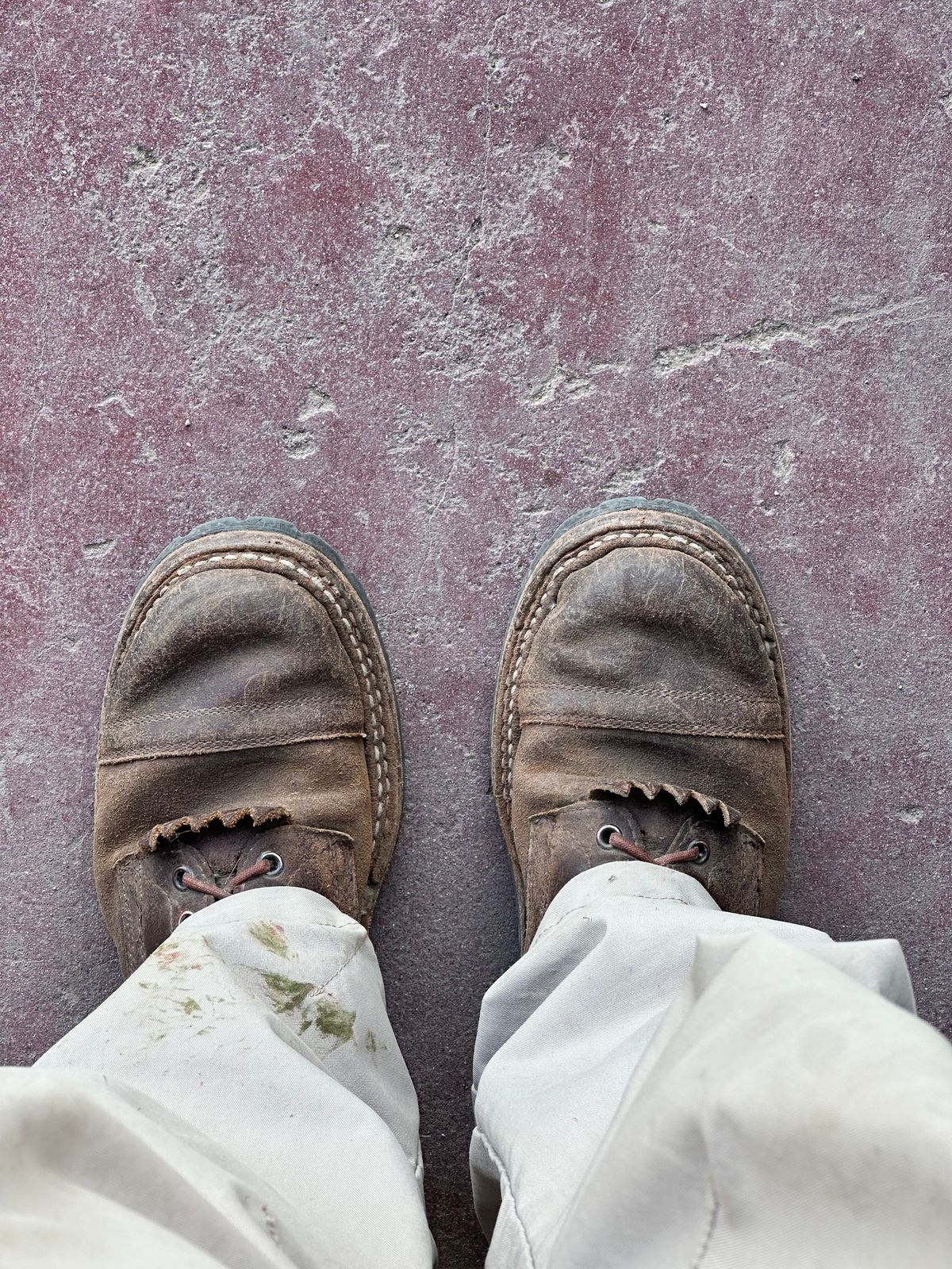 Photo by AndrewsBoots on November 19, 2025 of the White's Custom Model in Horween Cinnamon Waxed Flesh.