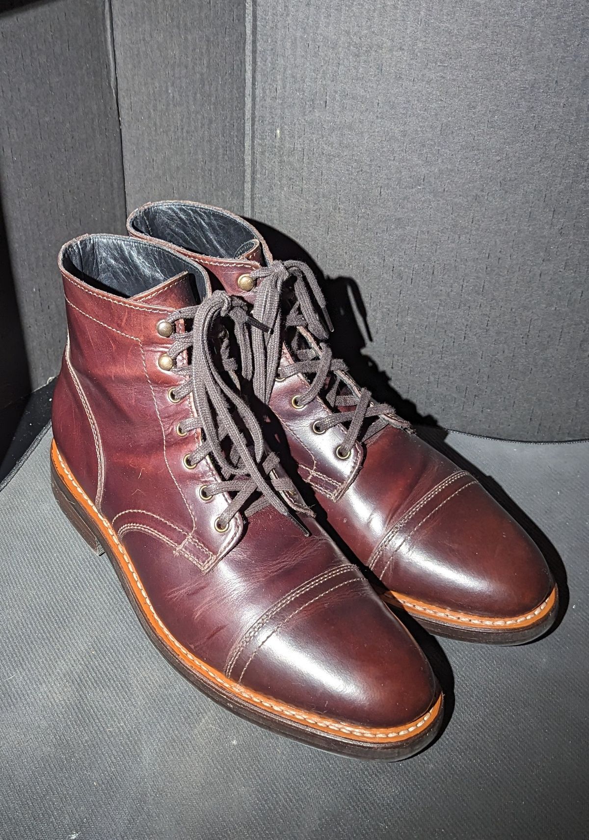 Photo by cowcrapper on February 28, 2024 of the Thursday Captain in Brown Thursday Chrome.