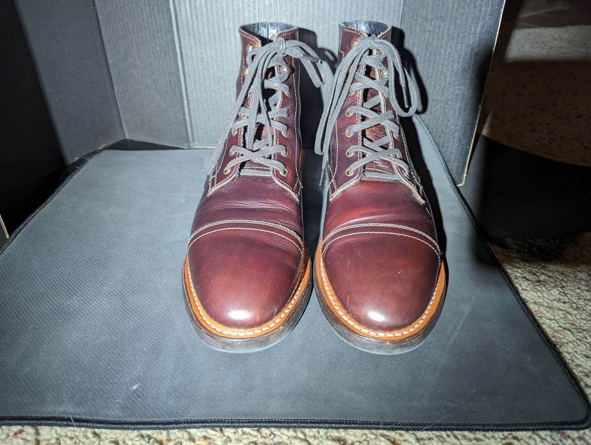 Photo by cowcrapper on February 28, 2024 of the Thursday Captain in Brown Thursday Chrome.