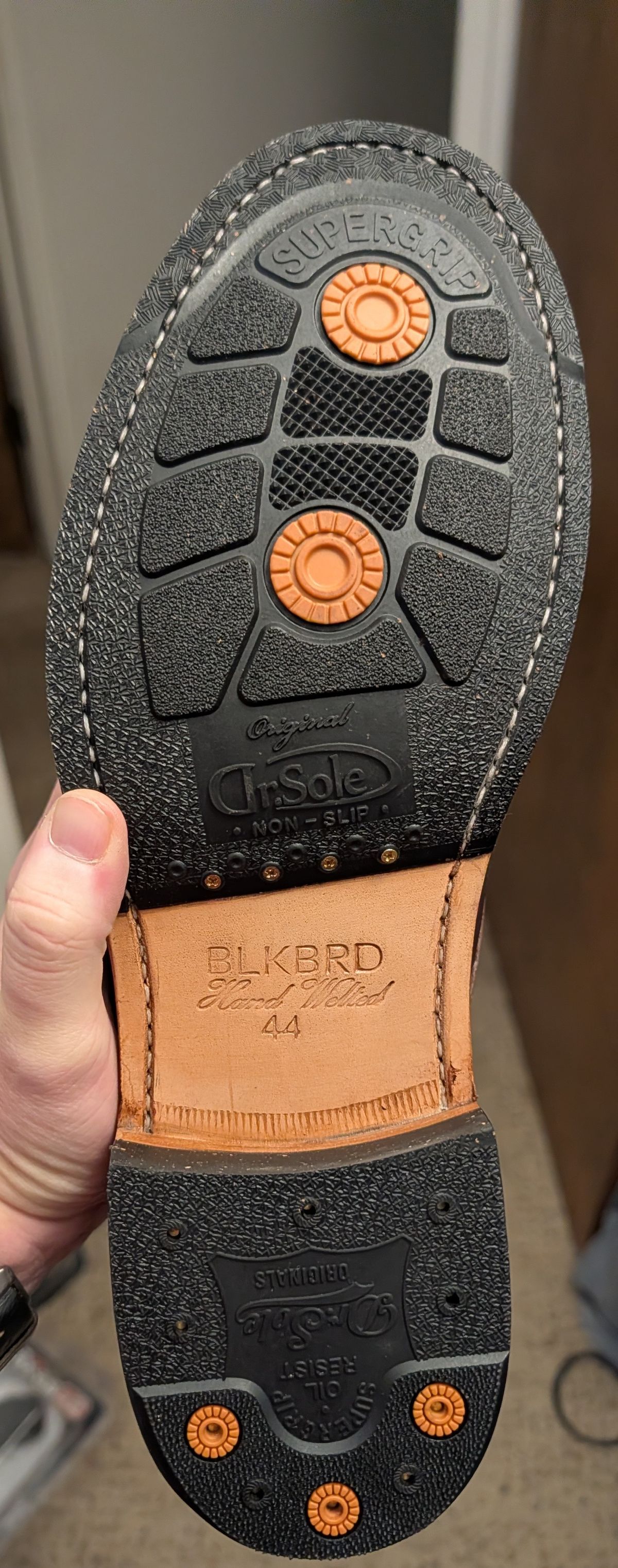 Photo by cowcrapper on March 17, 2026 of the Blkbrd Shoemaker Dixon-Z in Law Tanning Mahogany Big Horn Shrunken Bison.