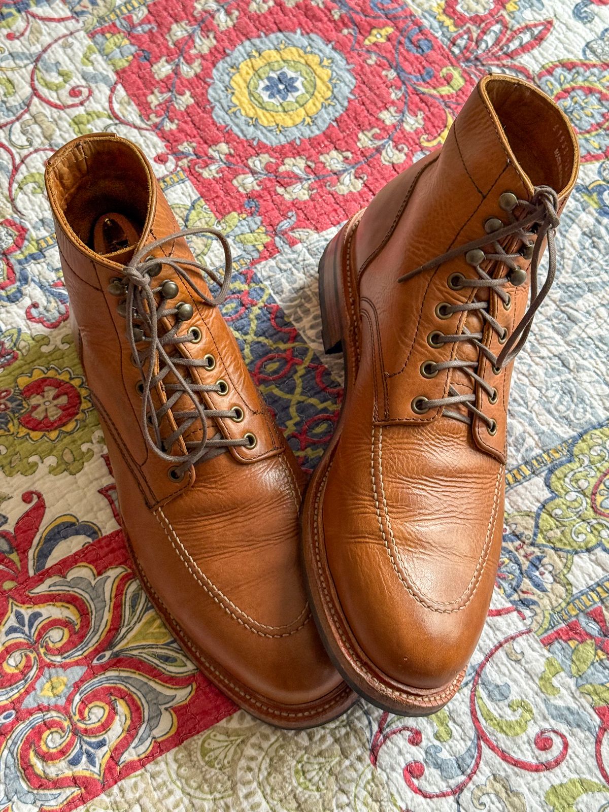 Photo by MaticEsq on December 1, 2025 of the Parkhurst The Niagara in Seidel Natural Veg Retan.