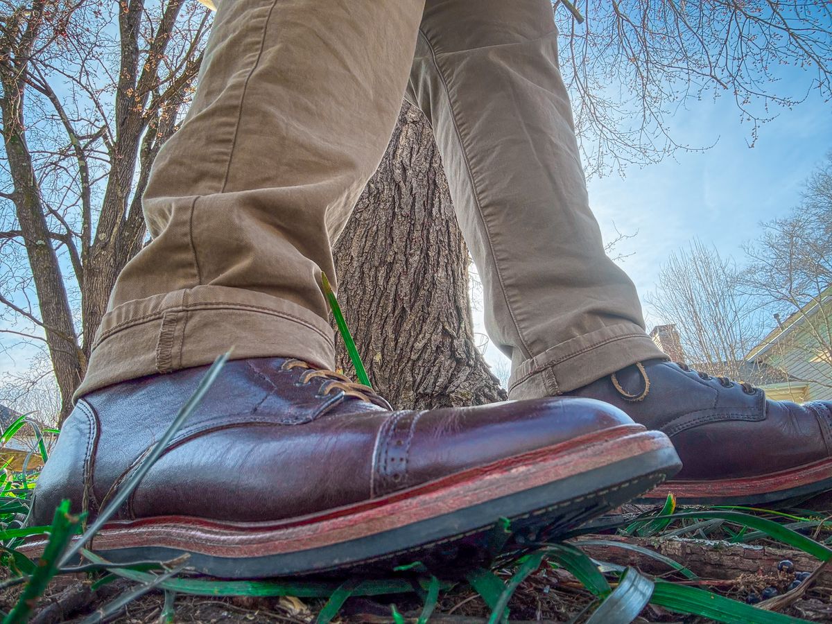 Photo by MaticEsq on January 12, 2026 of the Parkhurst The Delaware in Horween Color 8 Dublin.