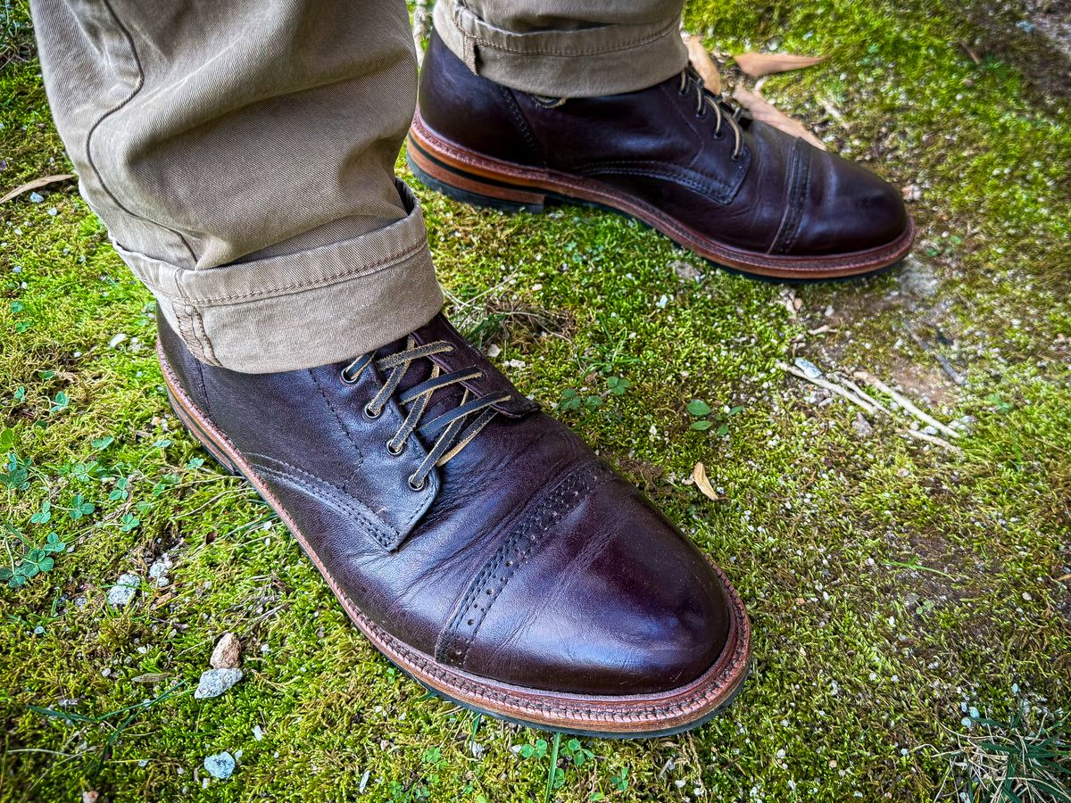 Photo by MaticEsq on January 12, 2026 of the Parkhurst The Delaware in Horween Color 8 Dublin.