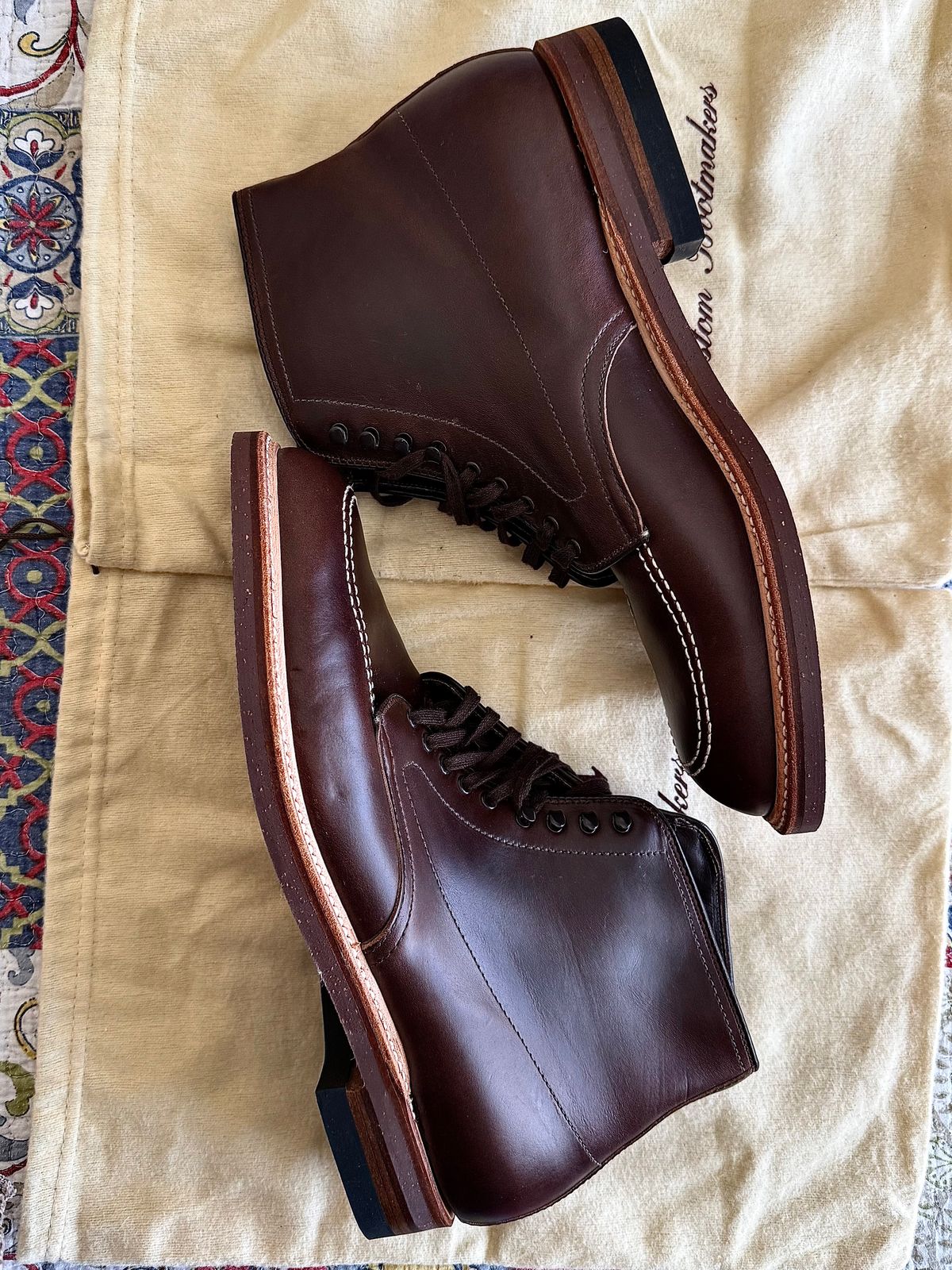 Photo by MaticEsq on January 28, 2026 of the Alden 403 Indy Boot in Horween Brown Chromexcel.