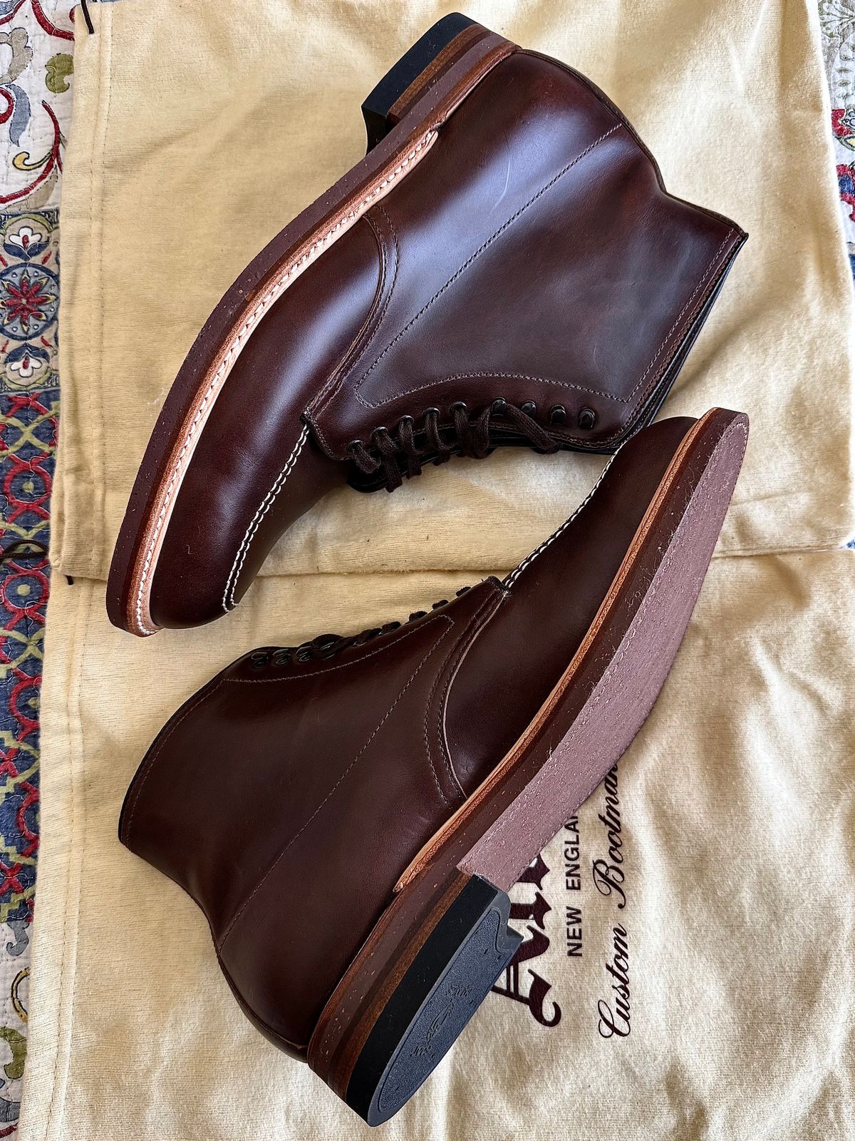 Photo by MaticEsq on January 28, 2026 of the Alden 403 Indy Boot in Horween Brown Chromexcel.