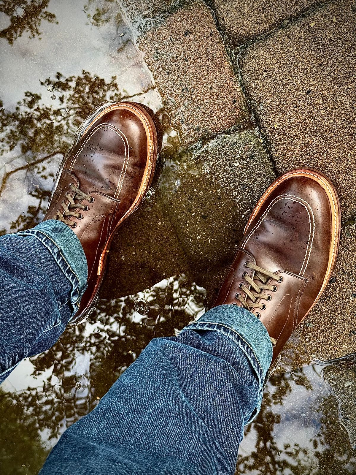 Photo by MaticEsq on April 30, 2026 of the Alden 403 Indy Boot in Horween Brown Chromexcel.
