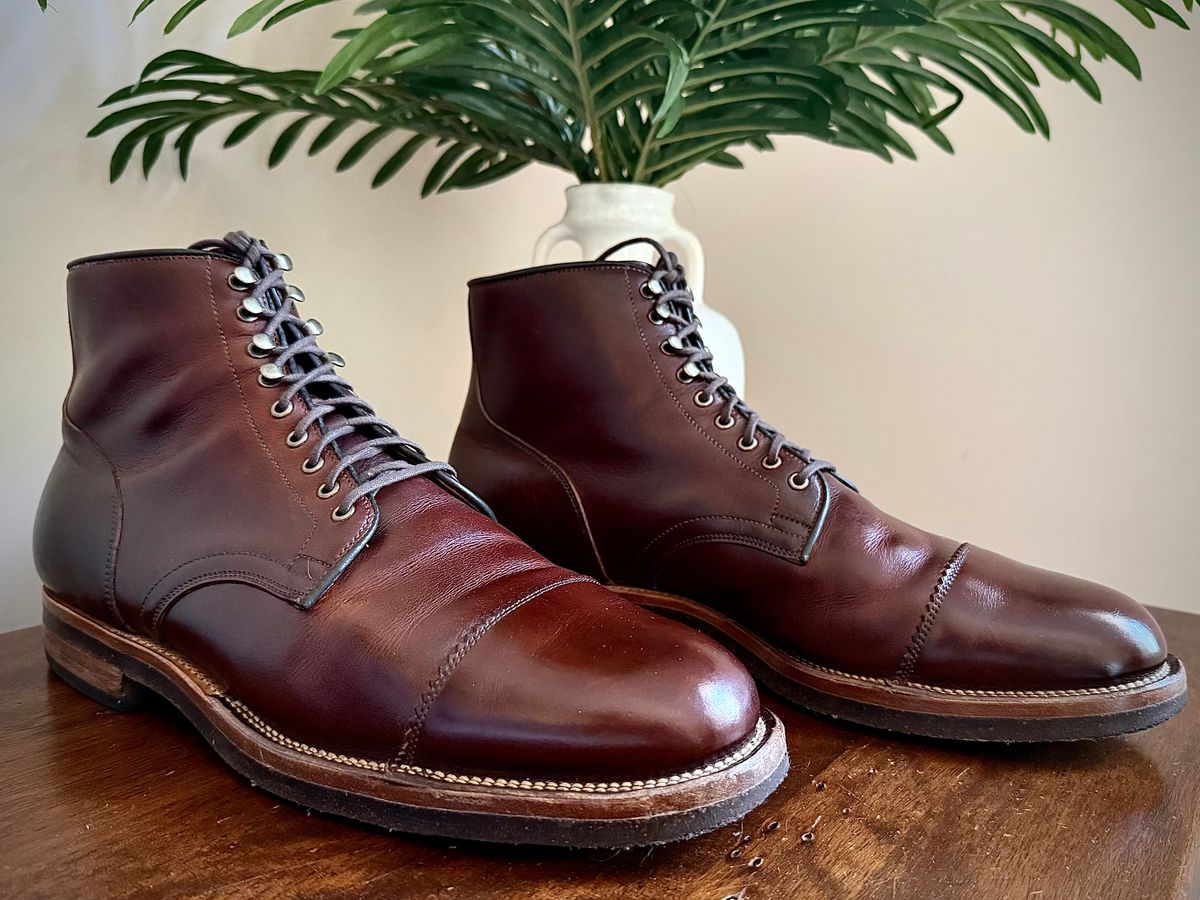 Photo by MaticEsq on April 17, 2026 of the Viberg Service Boot PCT in Gallun Cigar Viking Calf.