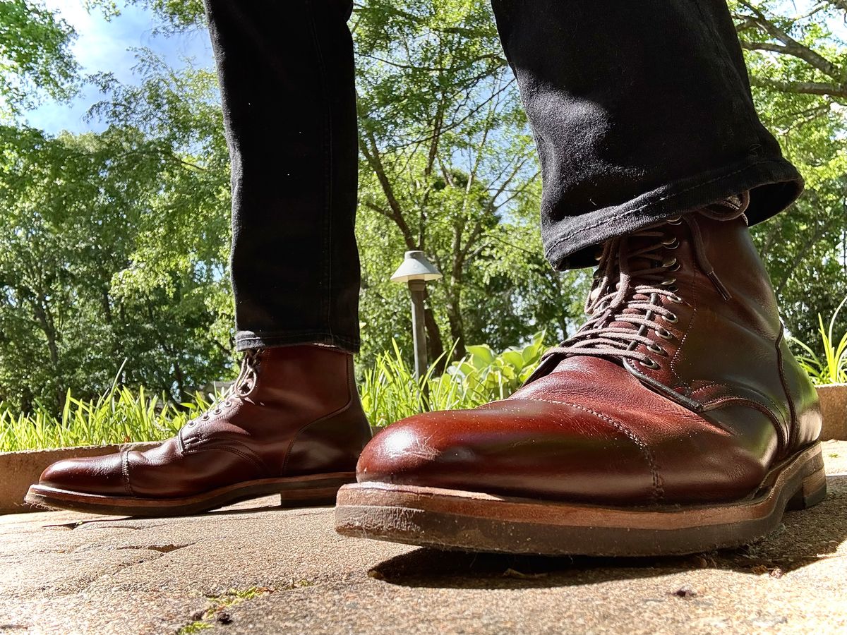 Photo by MaticEsq on April 21, 2026 of the Viberg Service Boot PCT in Gallun Cigar Viking Calf.