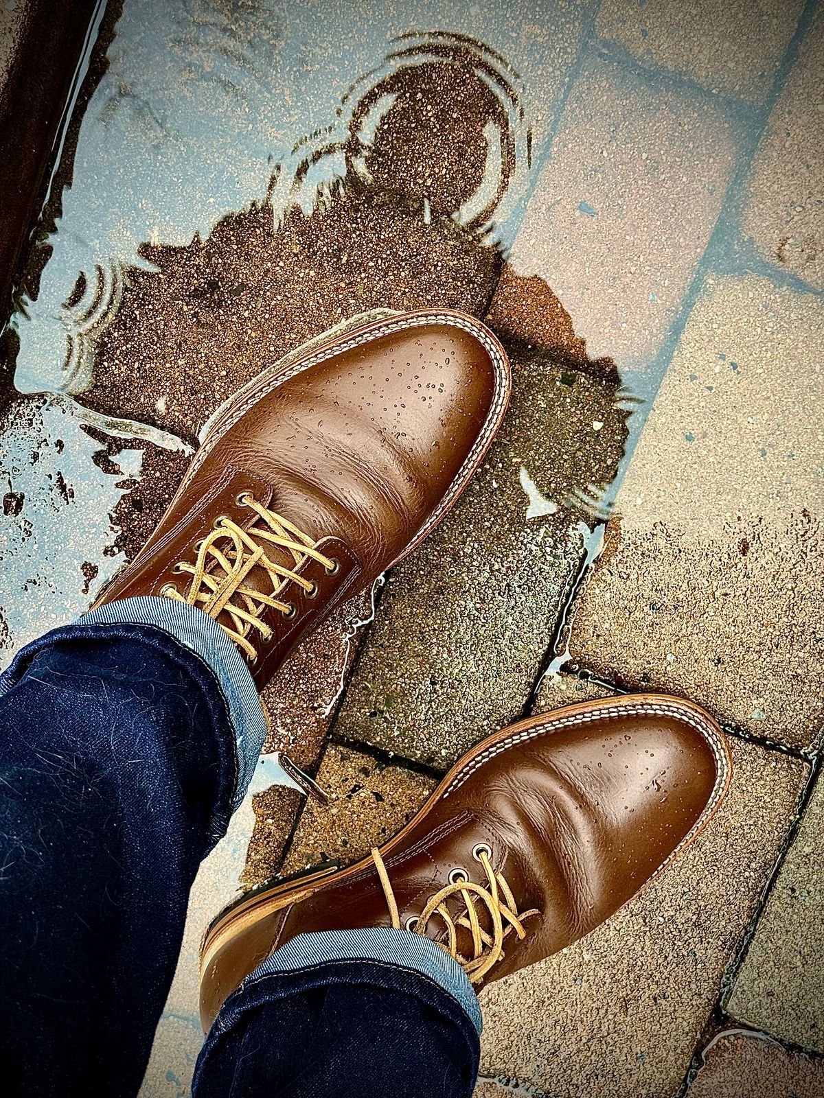 Photo by MaticEsq on February 15, 2026 of the Parkhurst The Allen in Italpel Caramel Teacore Veg Tan.