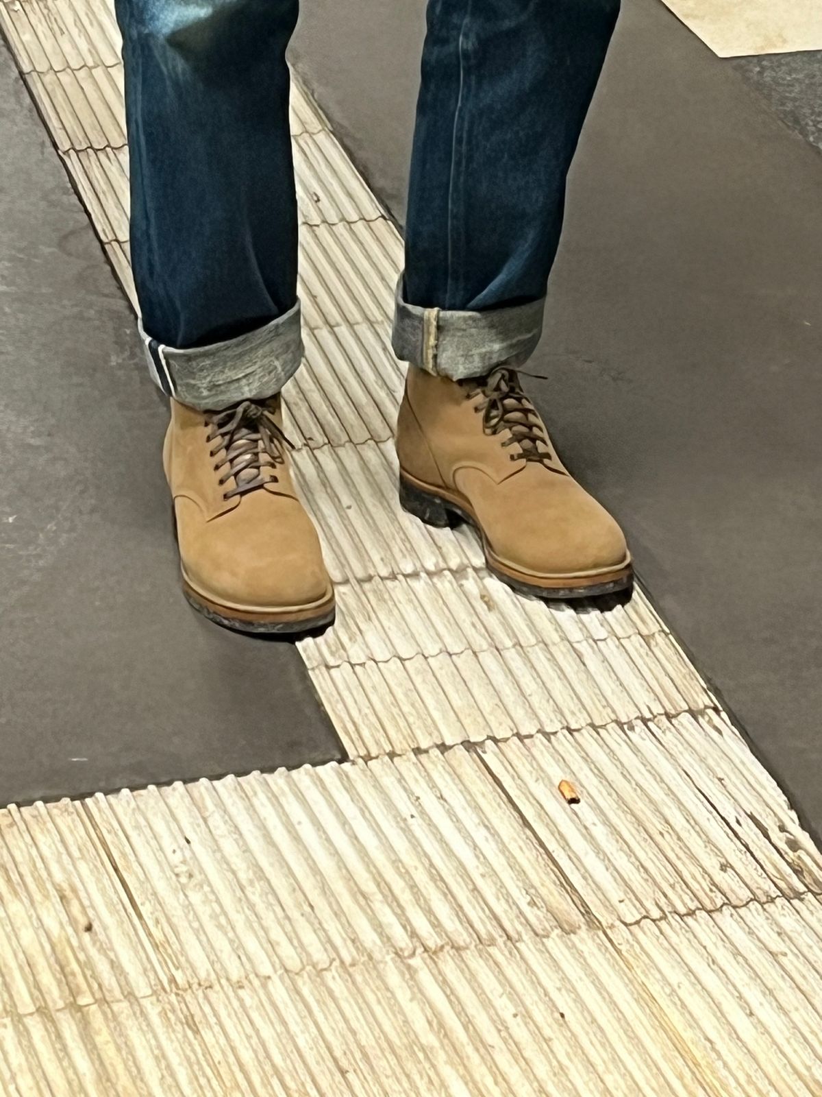 Photo by Dansky on November 4, 2024 of the Viberg Service Boot in Horween Natural Chromexcel Horsehide.