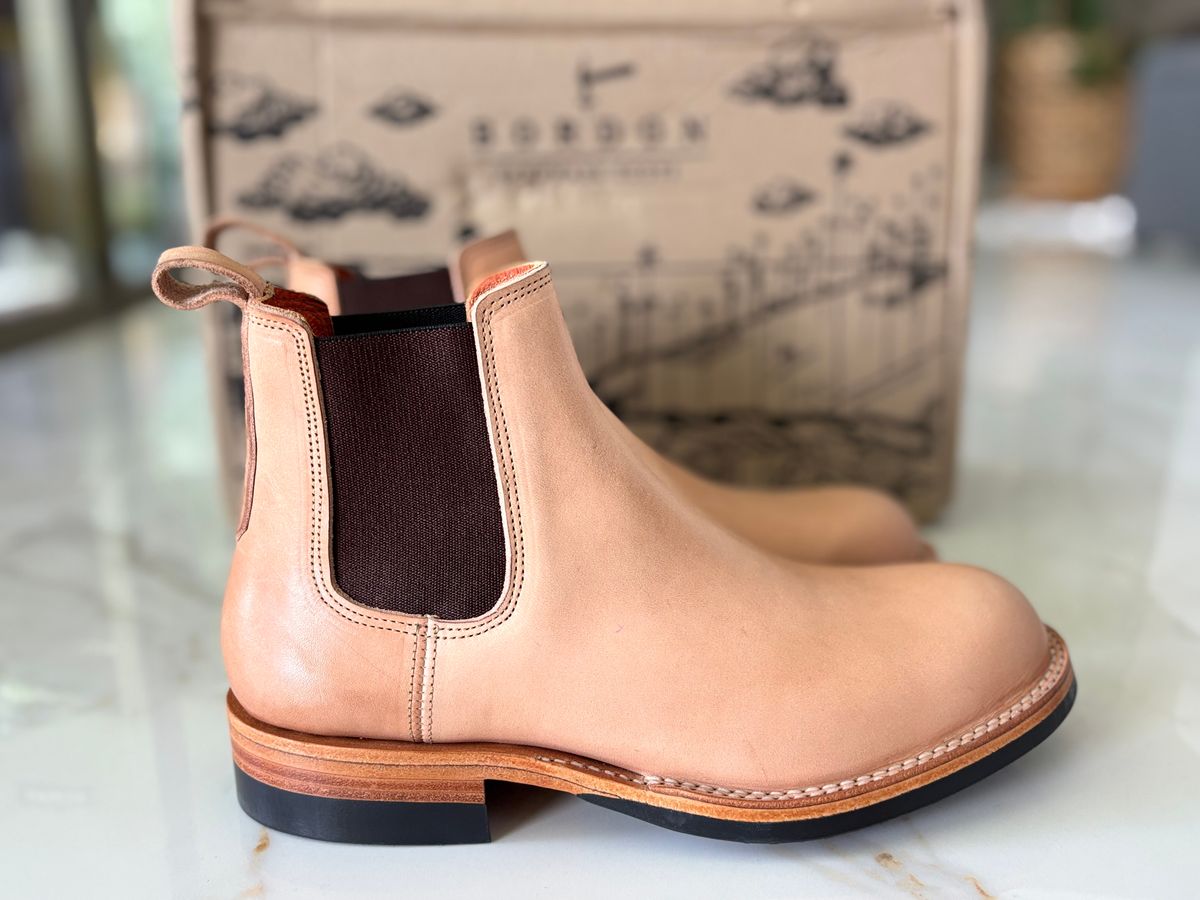 Photo by StitchedNeat on September 8, 2025 of the Bordon Isidro in Wickett & Craig Natural Veg Tan.