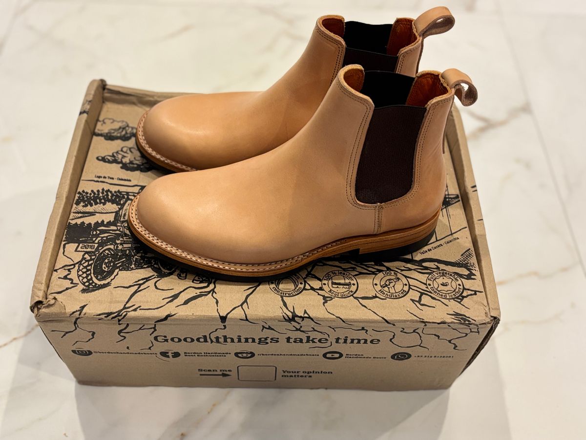 Photo by StitchedNeat on September 29, 2025 of the Bordon Isidro in Wickett & Craig Natural Veg Tan.