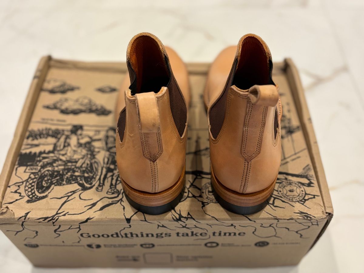 Photo by StitchedNeat on September 29, 2025 of the Bordon Isidro in Wickett & Craig Natural Veg Tan.