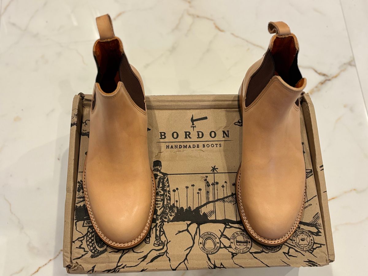 Photo by StitchedNeat on September 29, 2025 of the Bordon Isidro in Wickett & Craig Natural Veg Tan.