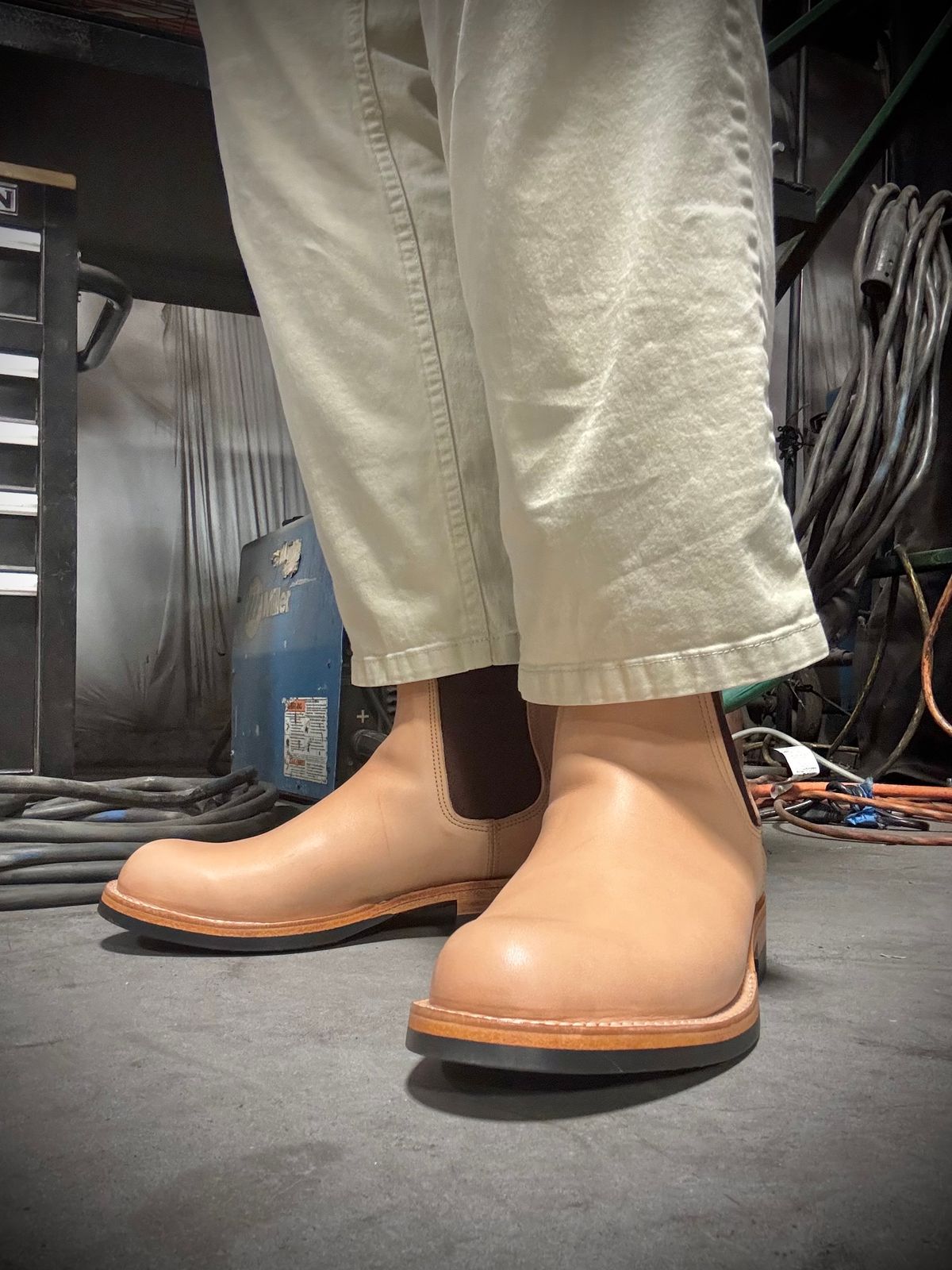 Photo by StitchedNeat on October 1, 2025 of the Bordon Isidro in Wickett & Craig Natural Veg Tan.