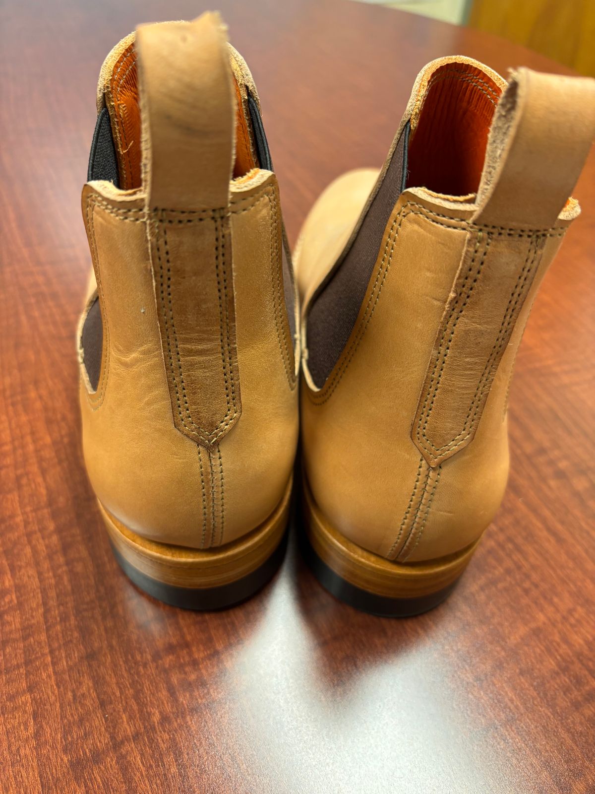 Photo by StitchedNeat on October 1, 2025 of the Bordon Isidro in Wickett & Craig Natural Veg Tan.