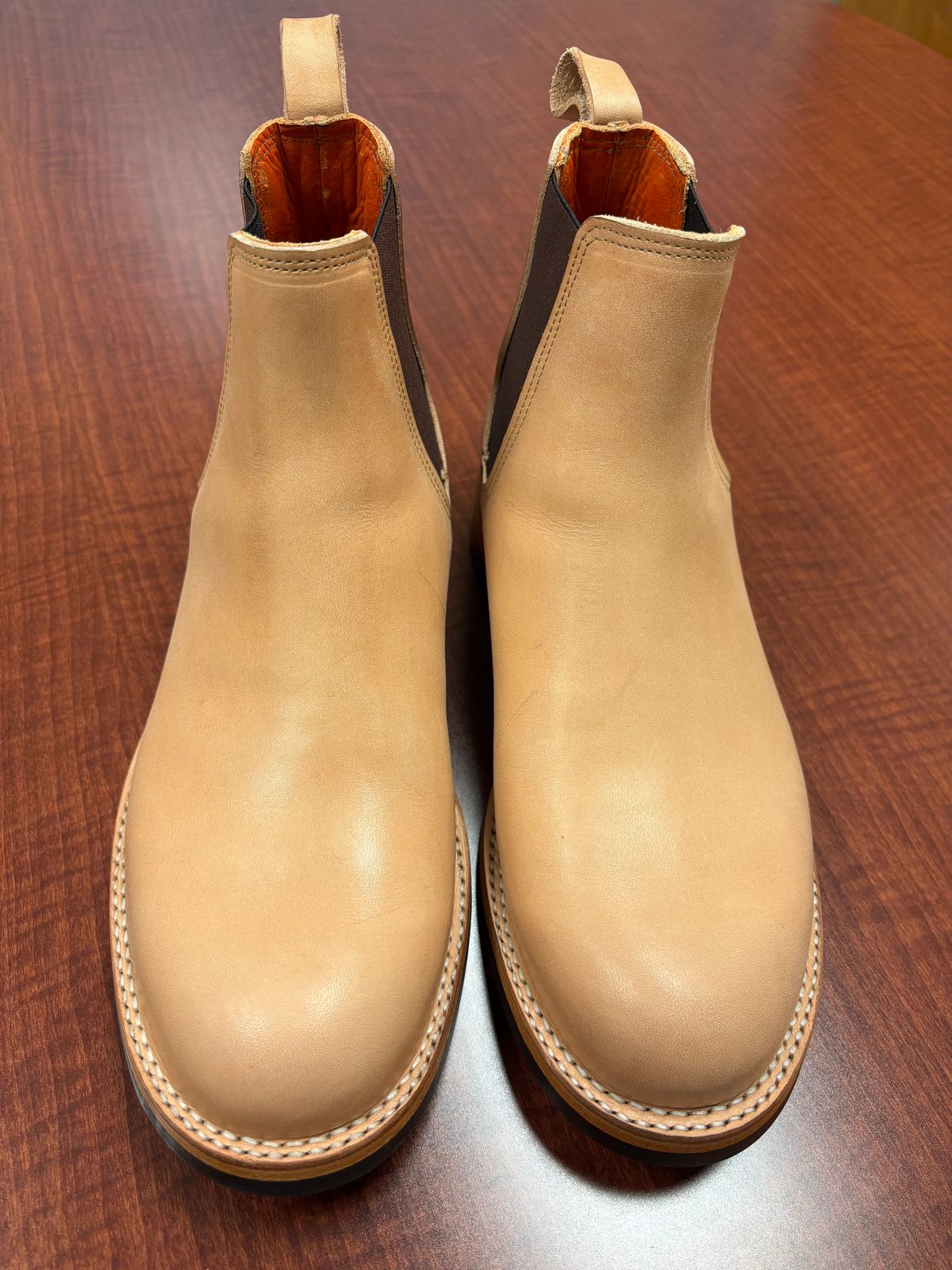 Photo by StitchedNeat on October 1, 2025 of the Bordon Isidro in Wickett & Craig Natural Veg Tan.