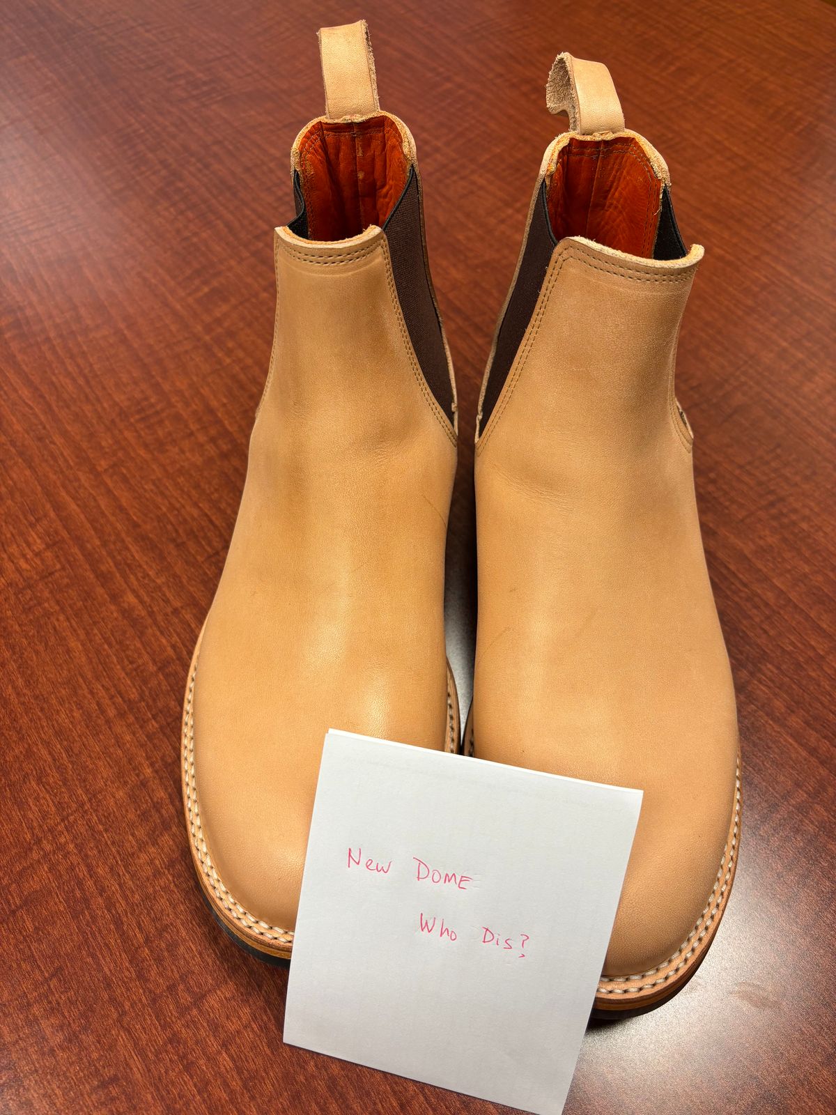Photo by StitchedNeat on October 1, 2025 of the Bordon Isidro in Wickett & Craig Natural Veg Tan.