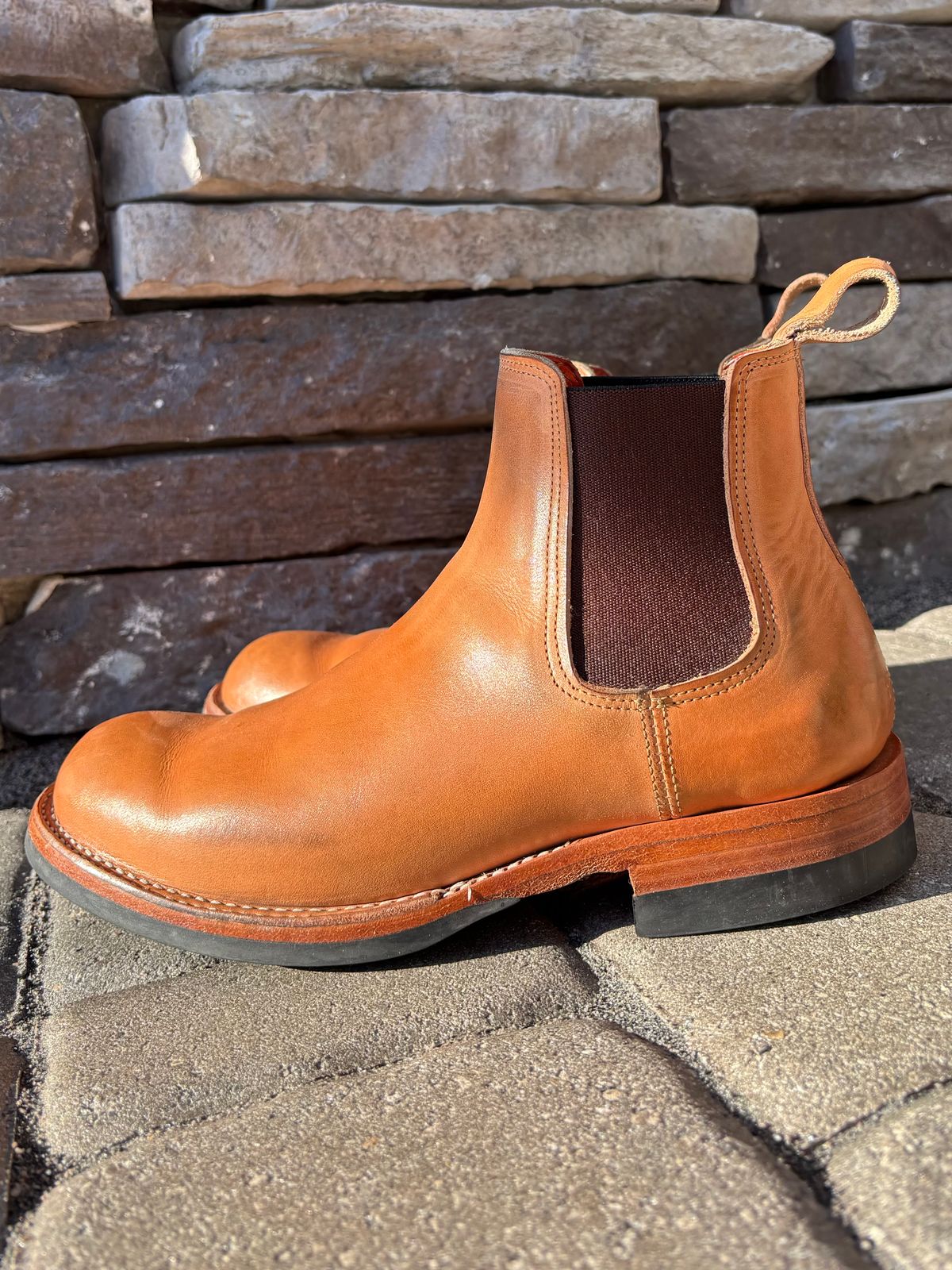 Photo by StitchedNeat on November 1, 2025 of the Bordon Isidro in Wickett & Craig Natural Veg Tan.
