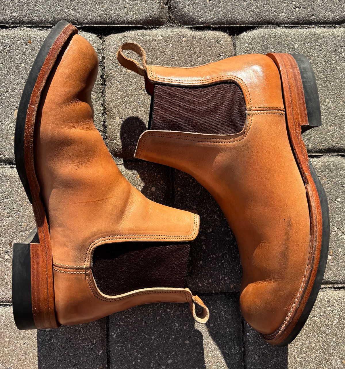 Photo by StitchedNeat on November 1, 2025 of the Bordon Isidro in Wickett & Craig Natural Veg Tan.