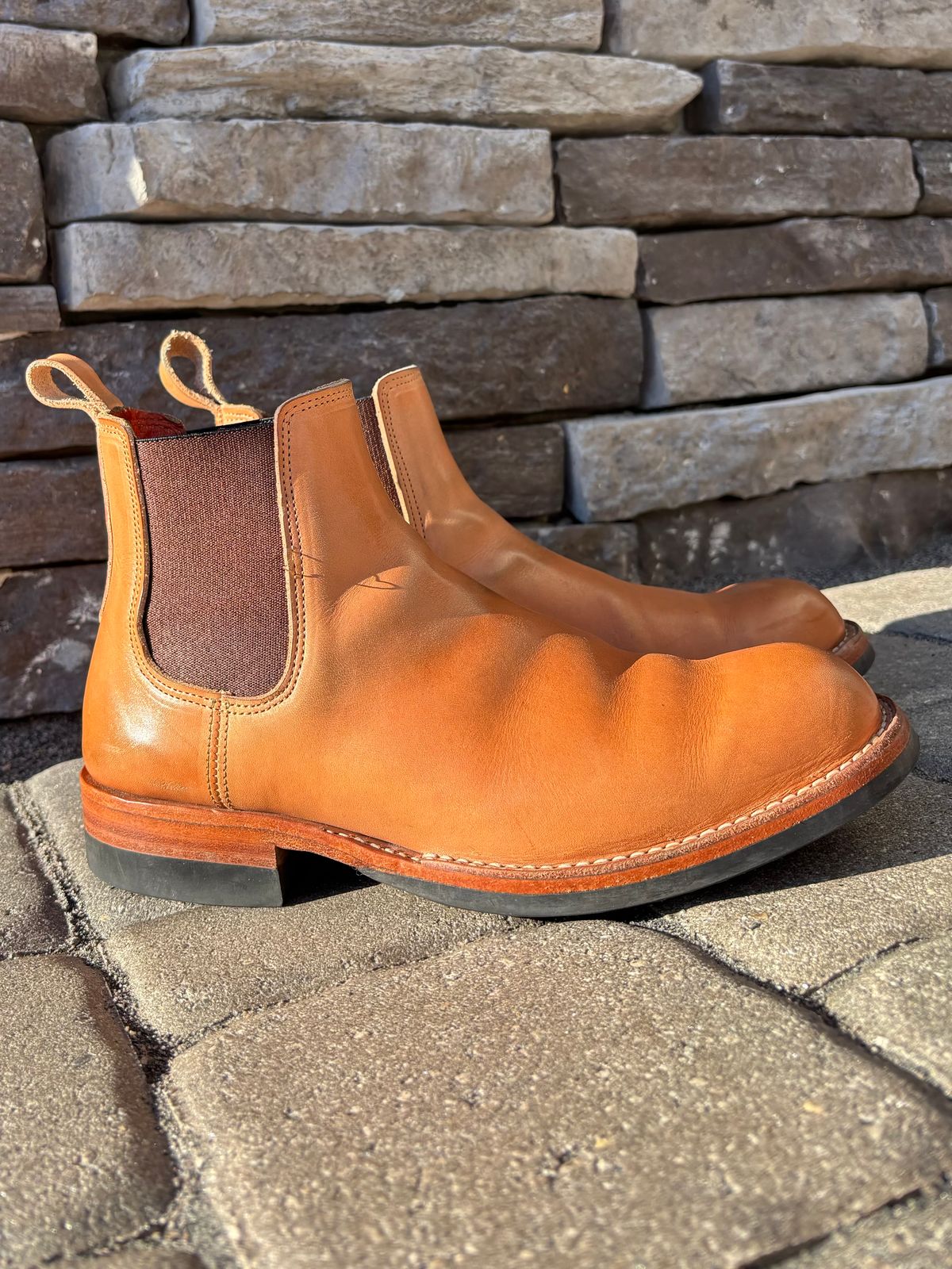 Photo by StitchedNeat on November 1, 2025 of the Bordon Isidro in Wickett & Craig Natural Veg Tan.
