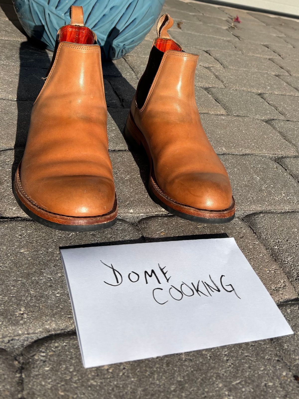 Photo by StitchedNeat on November 1, 2025 of the Bordon Isidro in Wickett & Craig Natural Veg Tan.