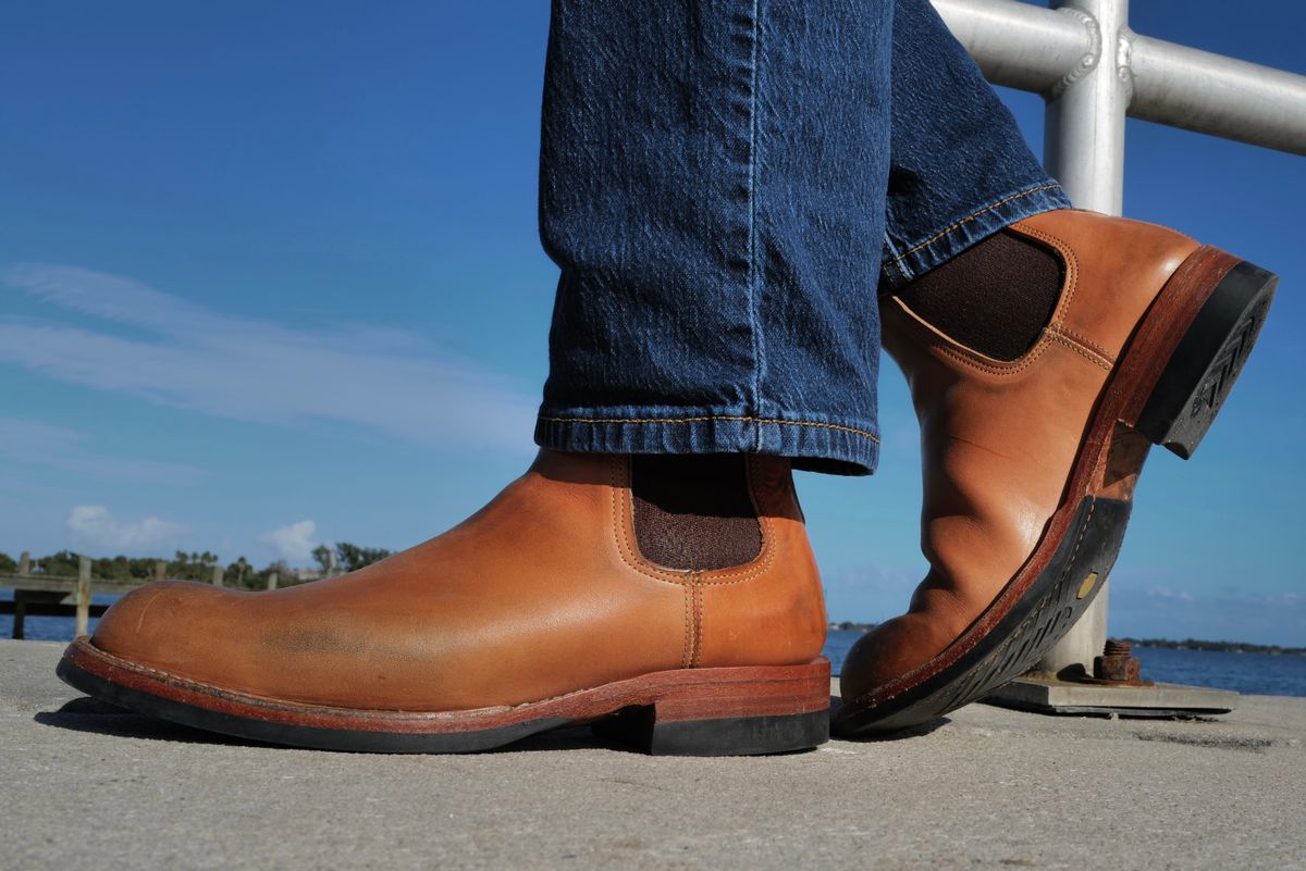 Photo by StitchedNeat on December 1, 2025 of the Bordon Isidro in Wickett & Craig Natural Veg Tan.