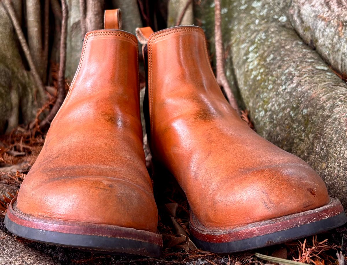 Photo by StitchedNeat on December 30, 2025 of the Bordon Isidro in Wickett & Craig Natural Veg Tan.