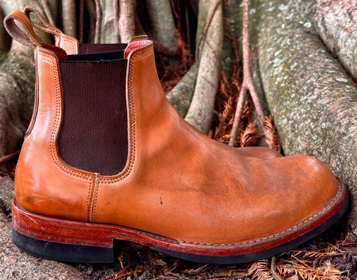 Photo by StitchedNeat on December 30, 2025 of the Bordon Isidro in Wickett & Craig Natural Veg Tan.