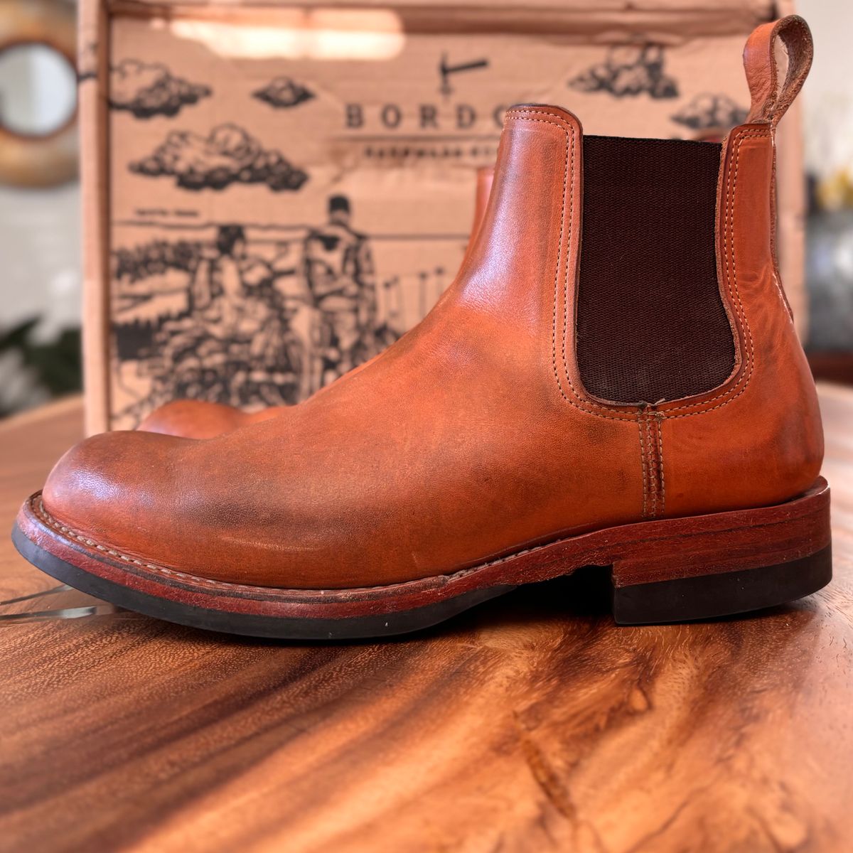 Photo by StitchedNeat on March 5, 2026 of the Bordon Isidro in Wickett & Craig Natural Veg Tan.