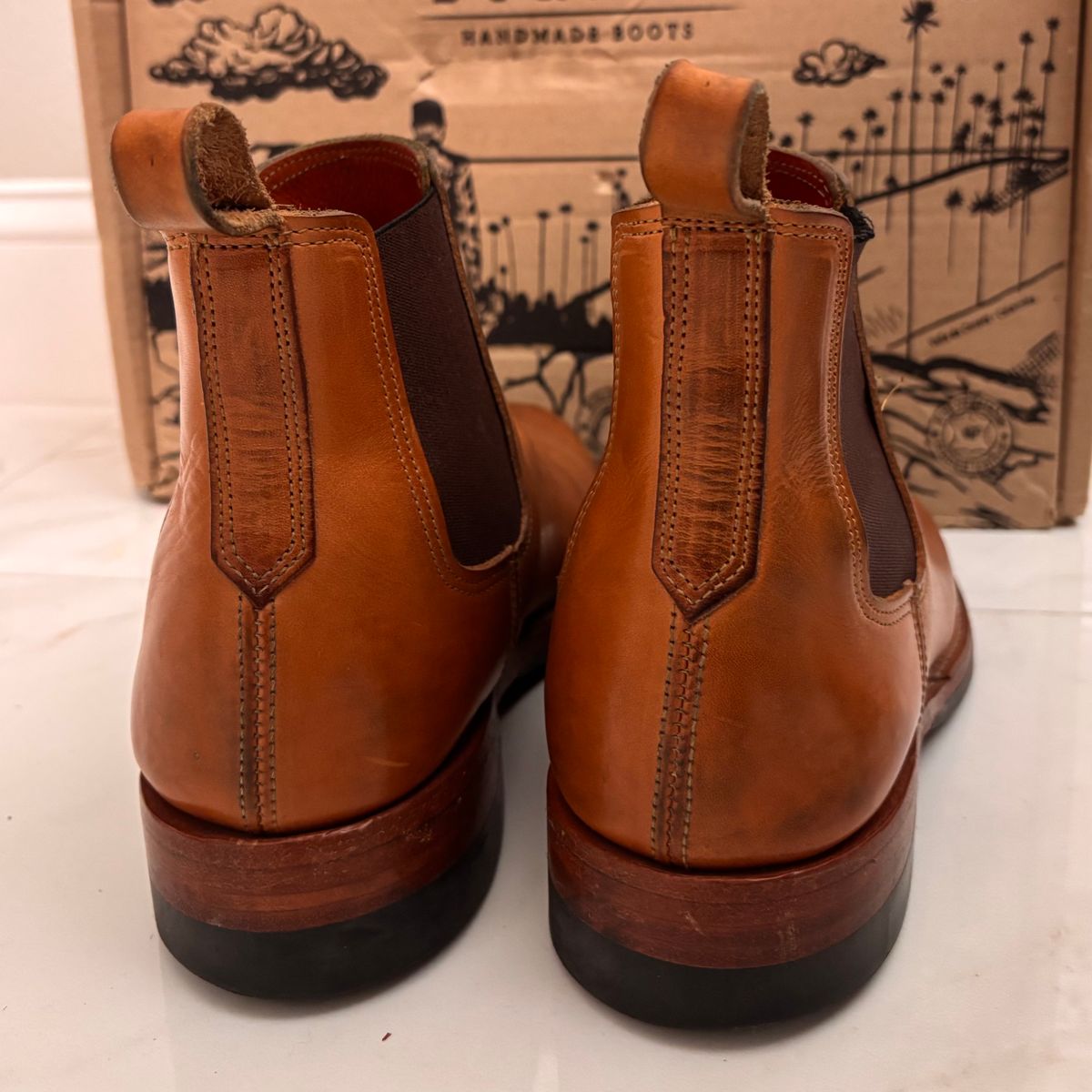 Photo by StitchedNeat on April 6, 2026 of the Bordon Isidro in Wickett & Craig Natural Veg Tan.