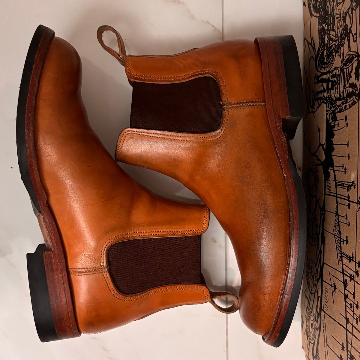 Photo by StitchedNeat on April 6, 2026 of the Bordon Isidro in Wickett & Craig Natural Veg Tan.