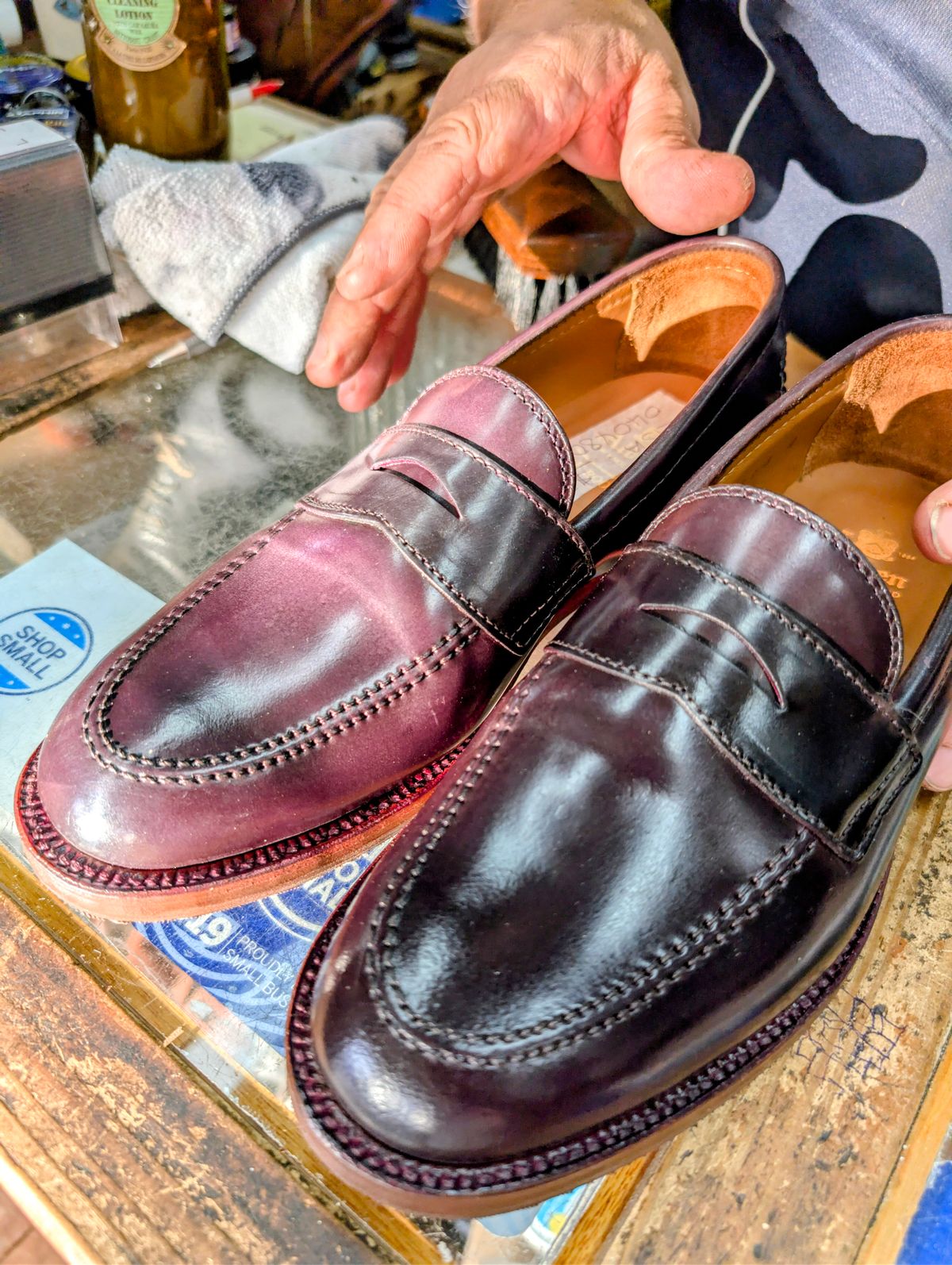 Photo by purevil on April 23, 2026 of the Alden Leisure Handsewn Penny Loafer in Horween Color 8 Shell Cordovan.