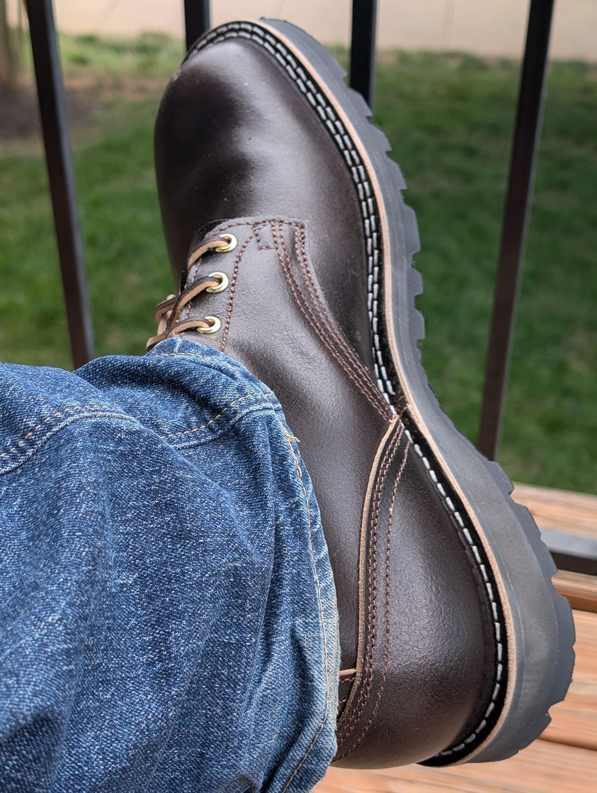 Photo by SteelyDanzig on May 2, 2026 of the Nicks Turnbull in Horween Brown Waxed Flesh.