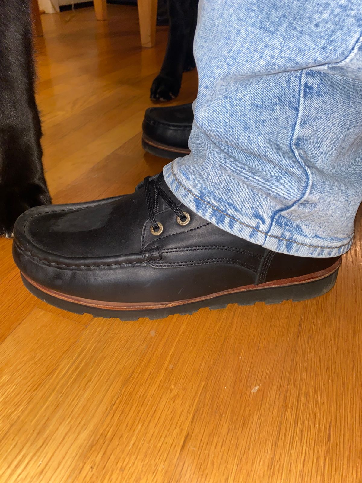 Photo by Stellarlife2429_ on May 30, 2026 of the Jim Green Workhorse Moc Toe in Nubuck leather.