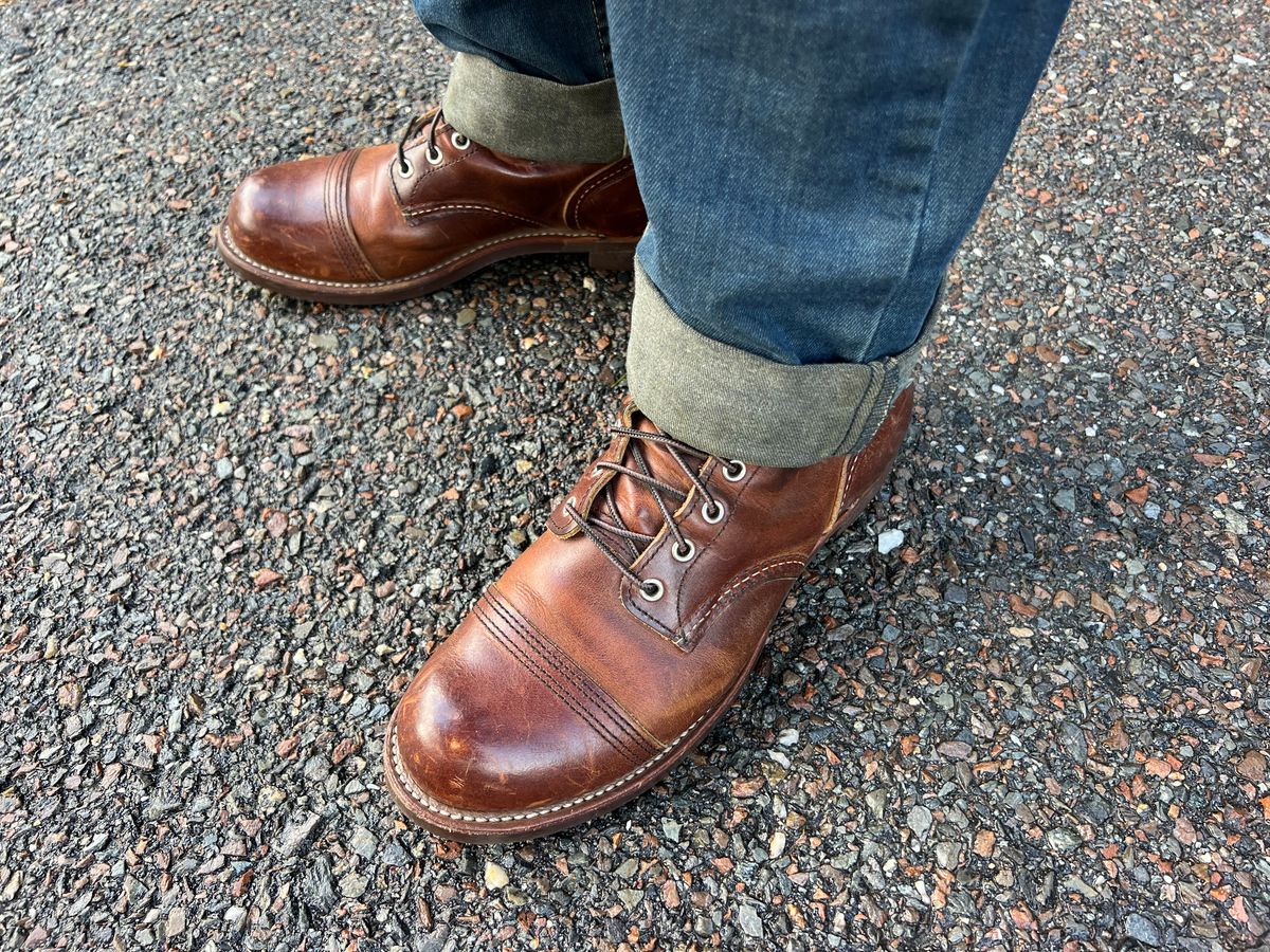 Photo by JLL343 on May 10, 2026 of the Red Wing Iron Ranger in S.B. Foot Copper Rough and Tough.