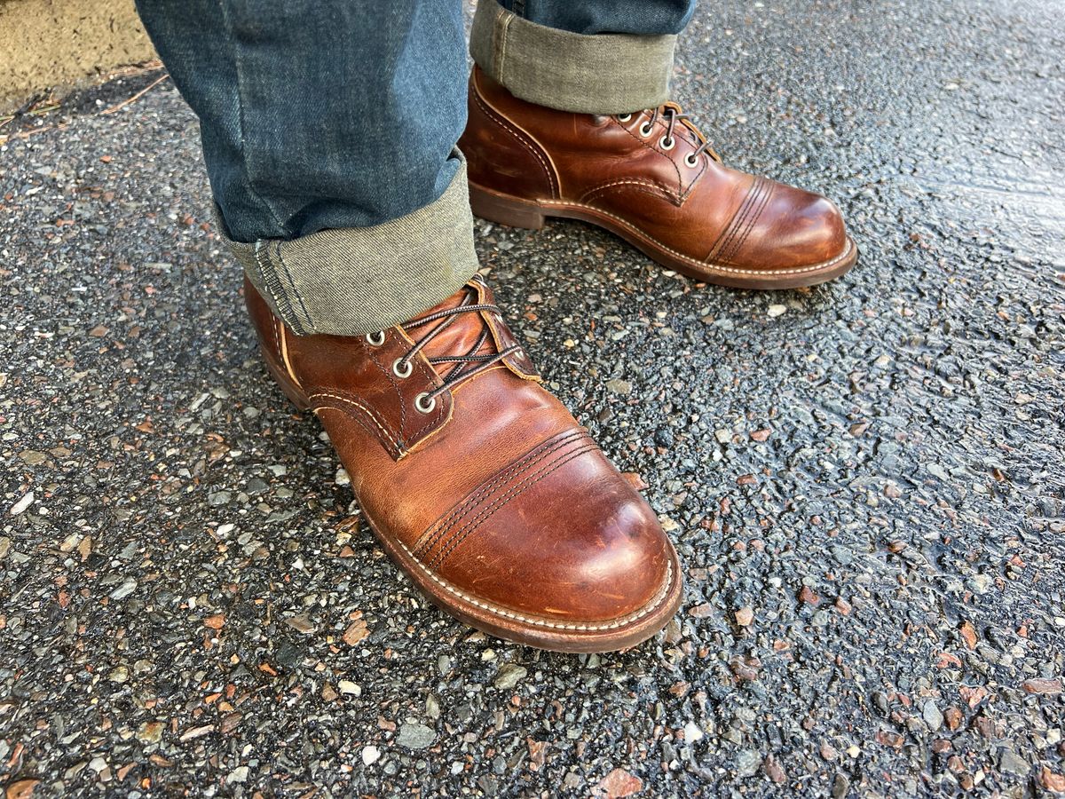 Photo by JLL343 on May 10, 2026 of the Red Wing Iron Ranger in S.B. Foot Copper Rough and Tough.