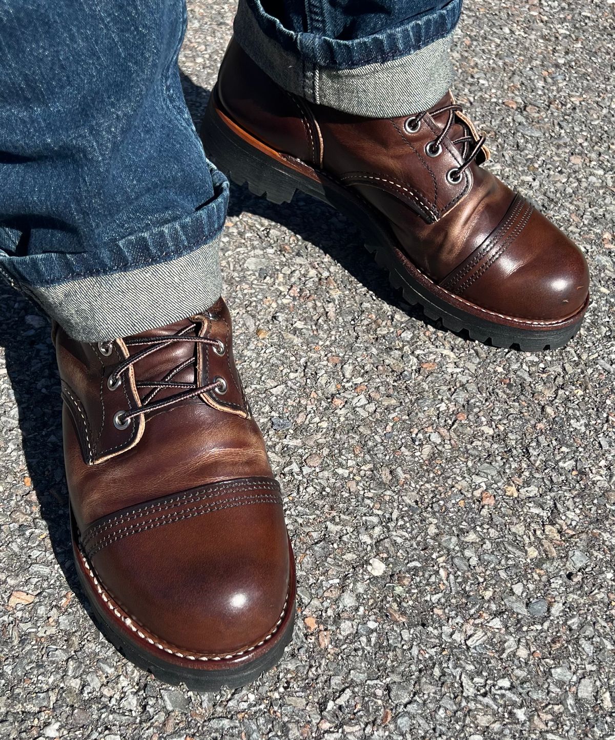 Photo by JLL343 on October 12, 2022 of the Red Wing Iron Ranger in S.B. Foot Amber Harness.