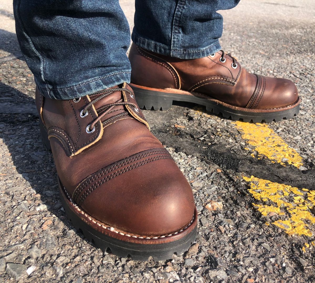 Photo by JLL343 on March 11, 2022 of the Red Wing Iron Ranger in S.B. Foot Amber Harness.