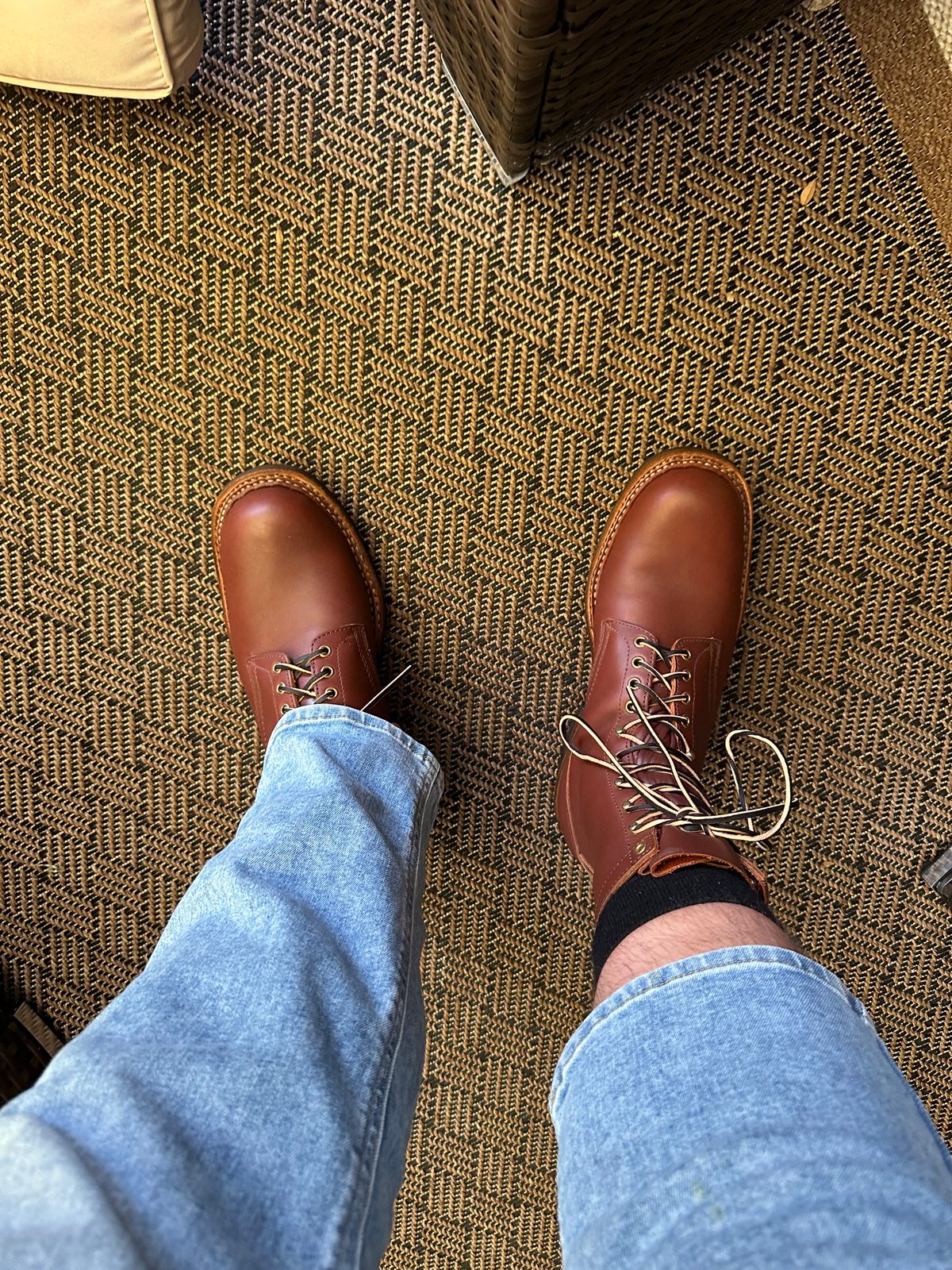 Photo by biggy545 on July 10, 2025 of the White's Farmer/Rancher in Seidel Red Dog Oil Tan.