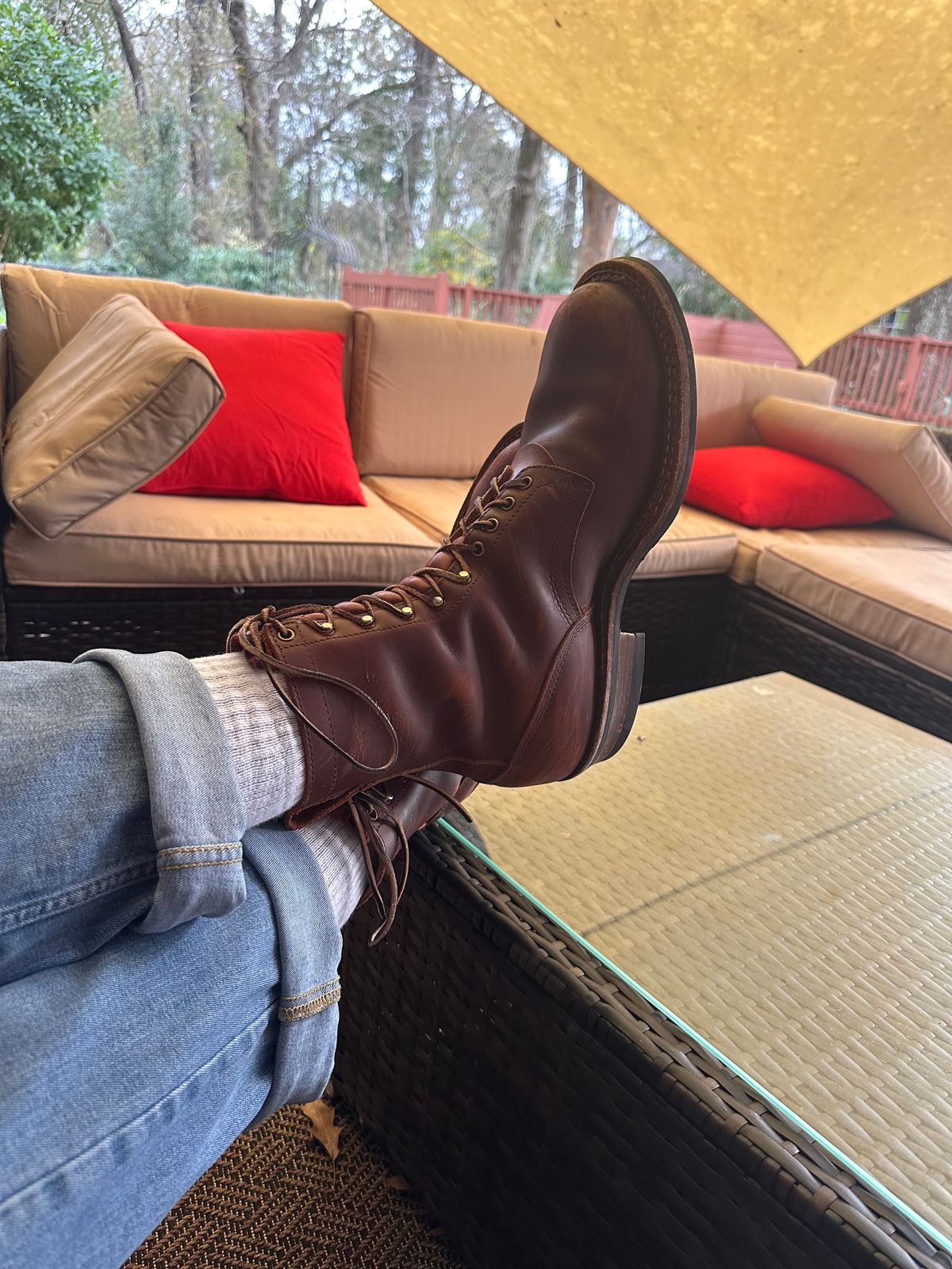 Photo by biggy545 on January 8, 2026 of the White's Farmer/Rancher in Seidel Red Dog Oil Tan.